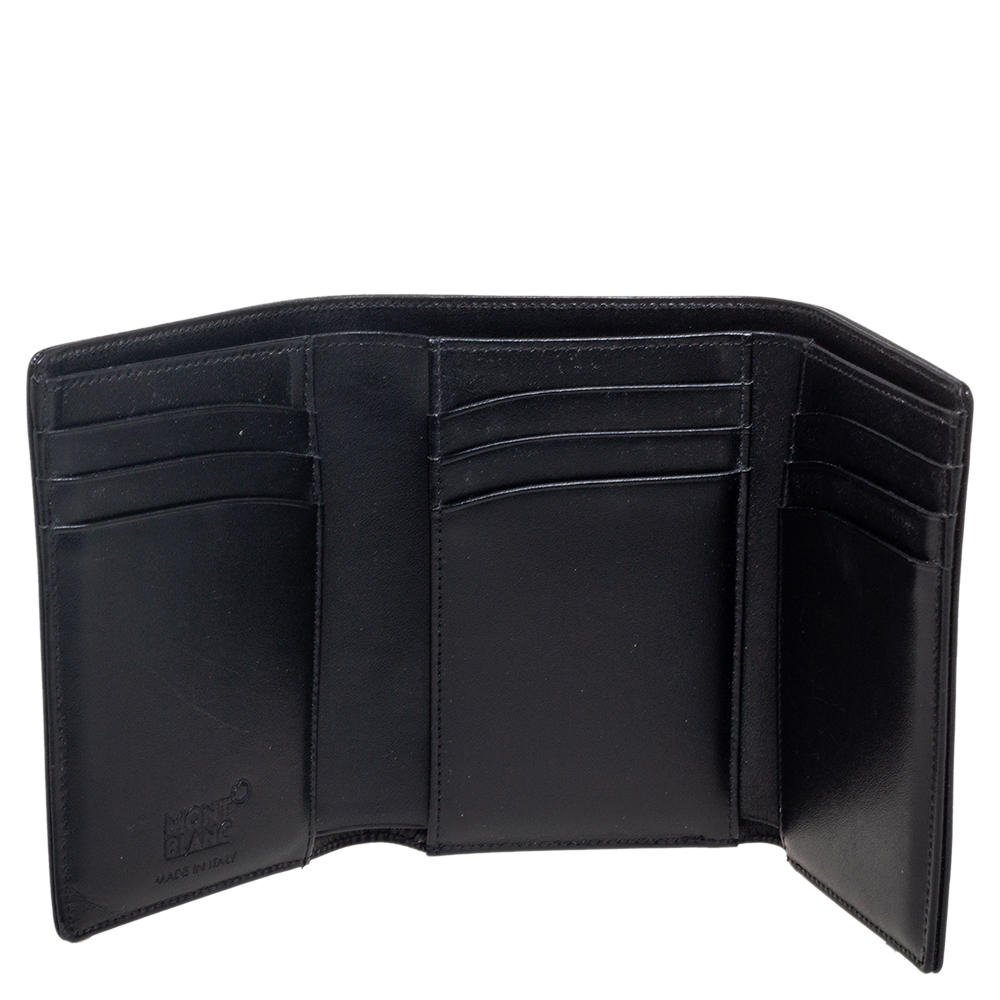 

Montblanc Black Leather Meisterstuck Trifold Wallet