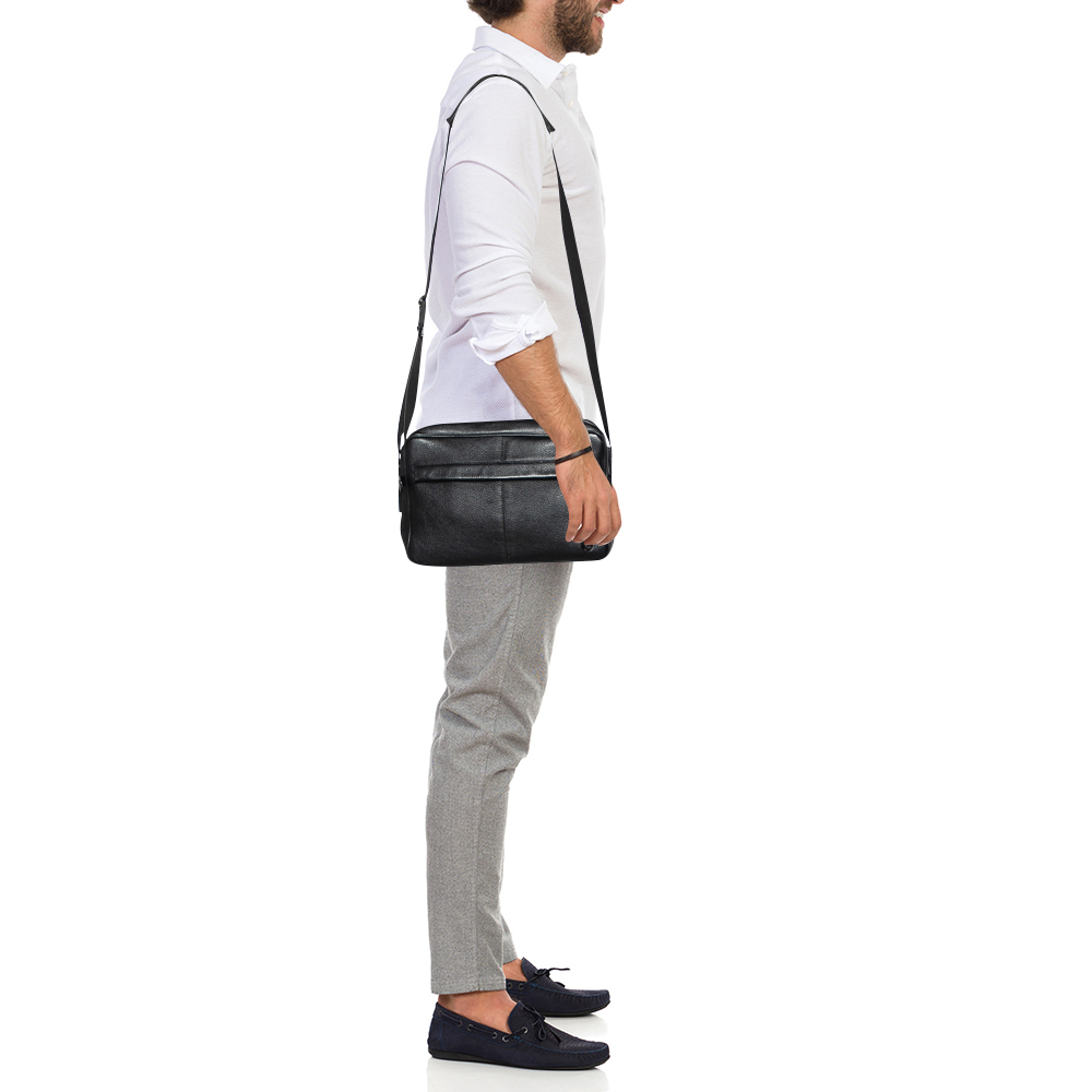 

Montblanc Black Leather Crossbody Bag