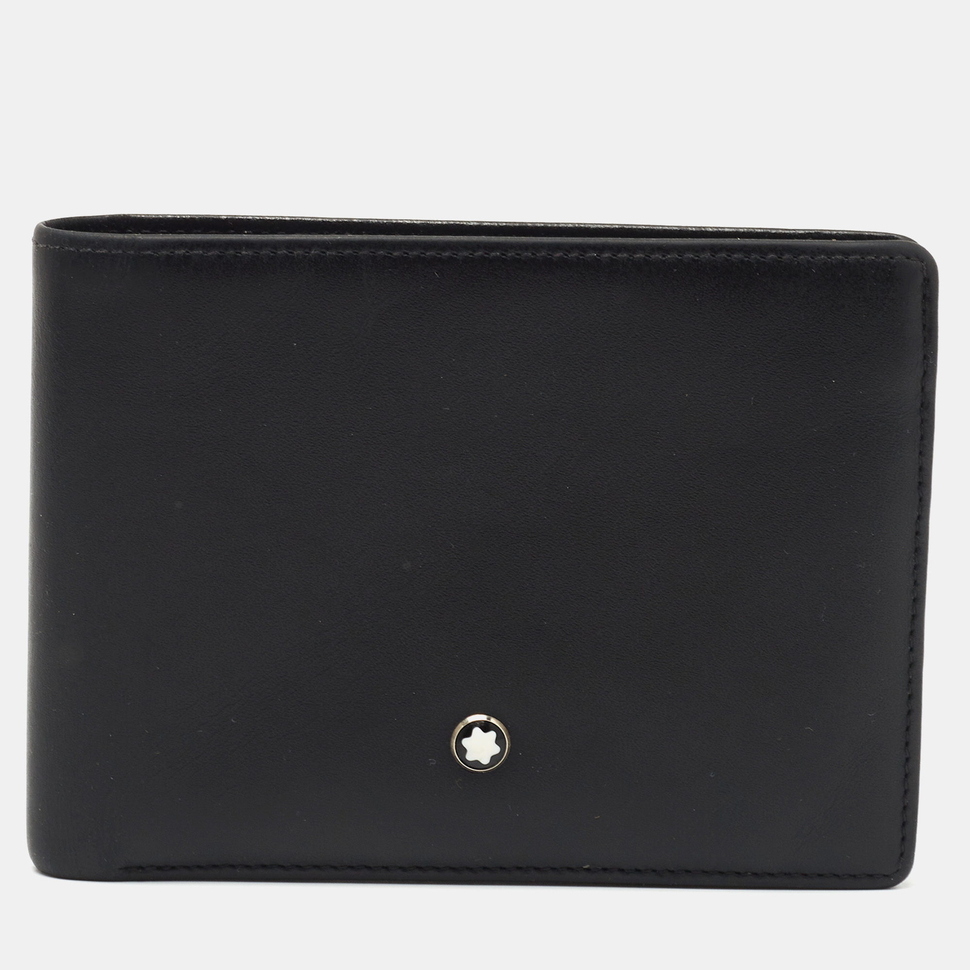 Montblanc Black Leather Meisterstück Bifold Wallet