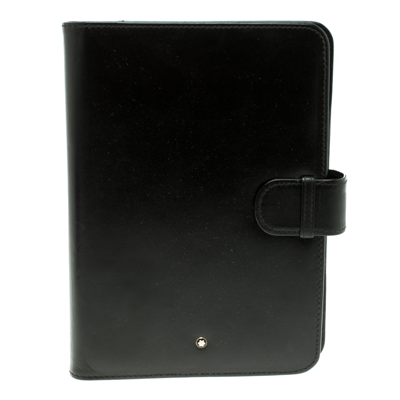 Pre Owned Montblanc Black Leather Agenda