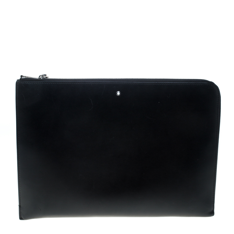 Montblanc Black Leather Document Case