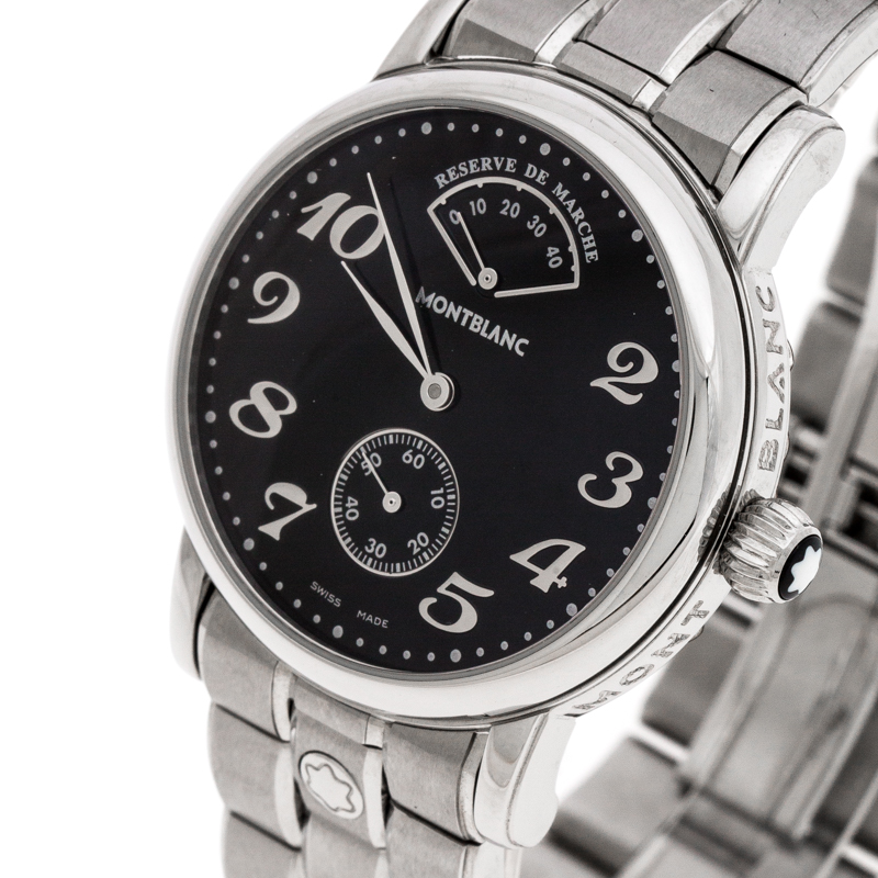 

Montblanc Black Stainless Steel Meisterstück