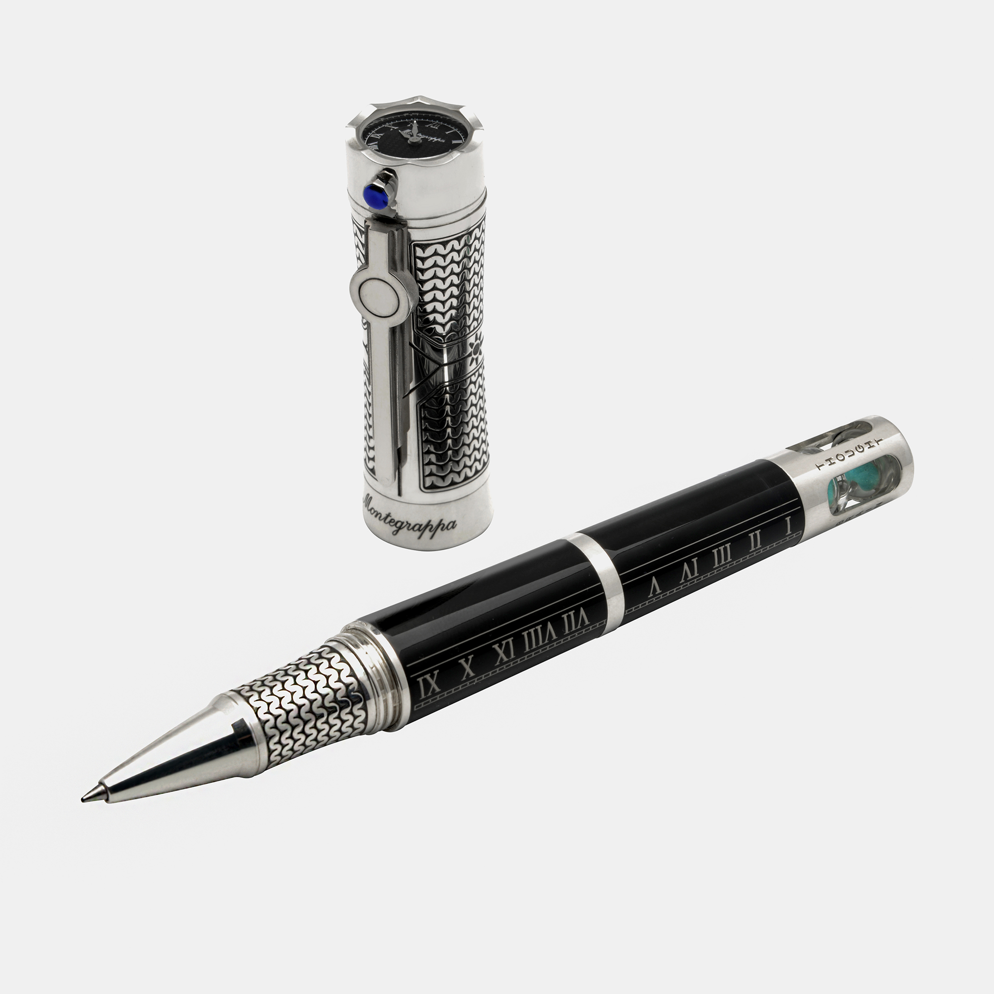 

Montegrappa Time and Brain Limited Edition Sterling Silver Rollerball Pen