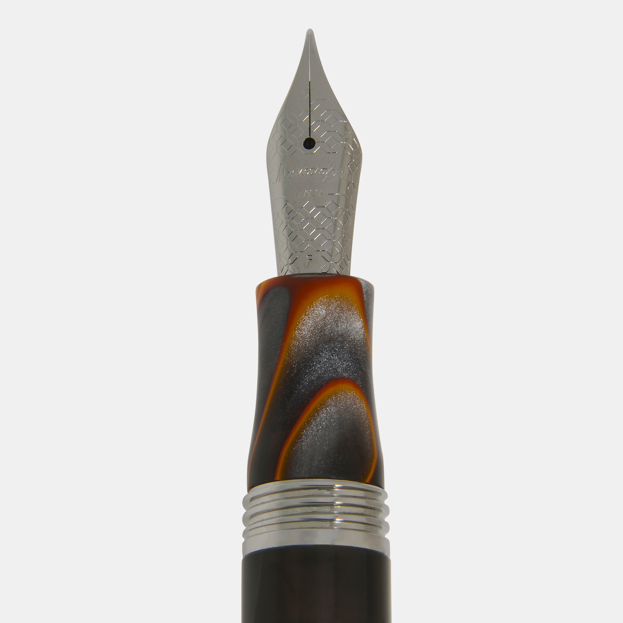 

Montegrappa Ducale Grey and Orange Fountain Pen (F)