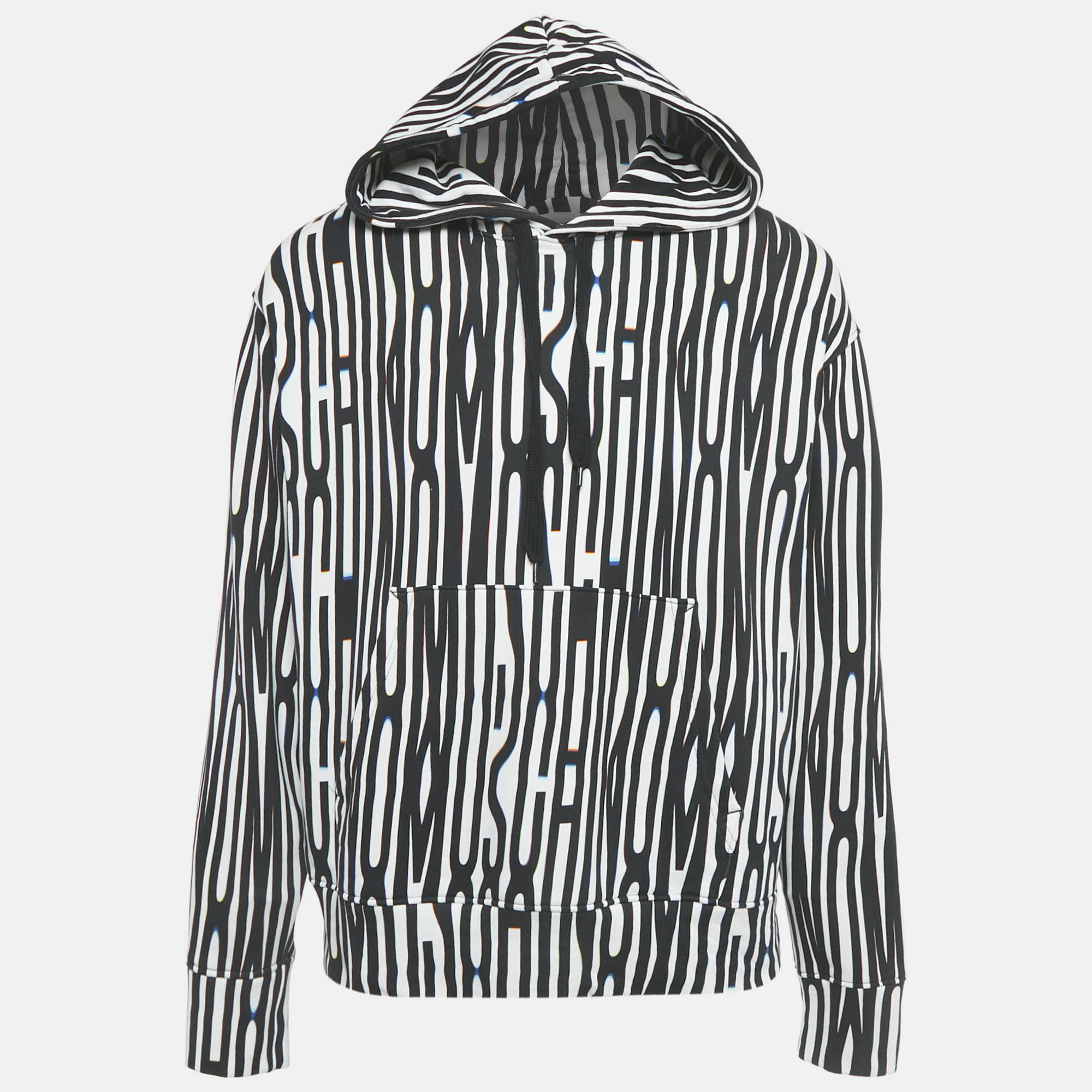 

Moschino Couture Black/White Logo Print Hoodie M