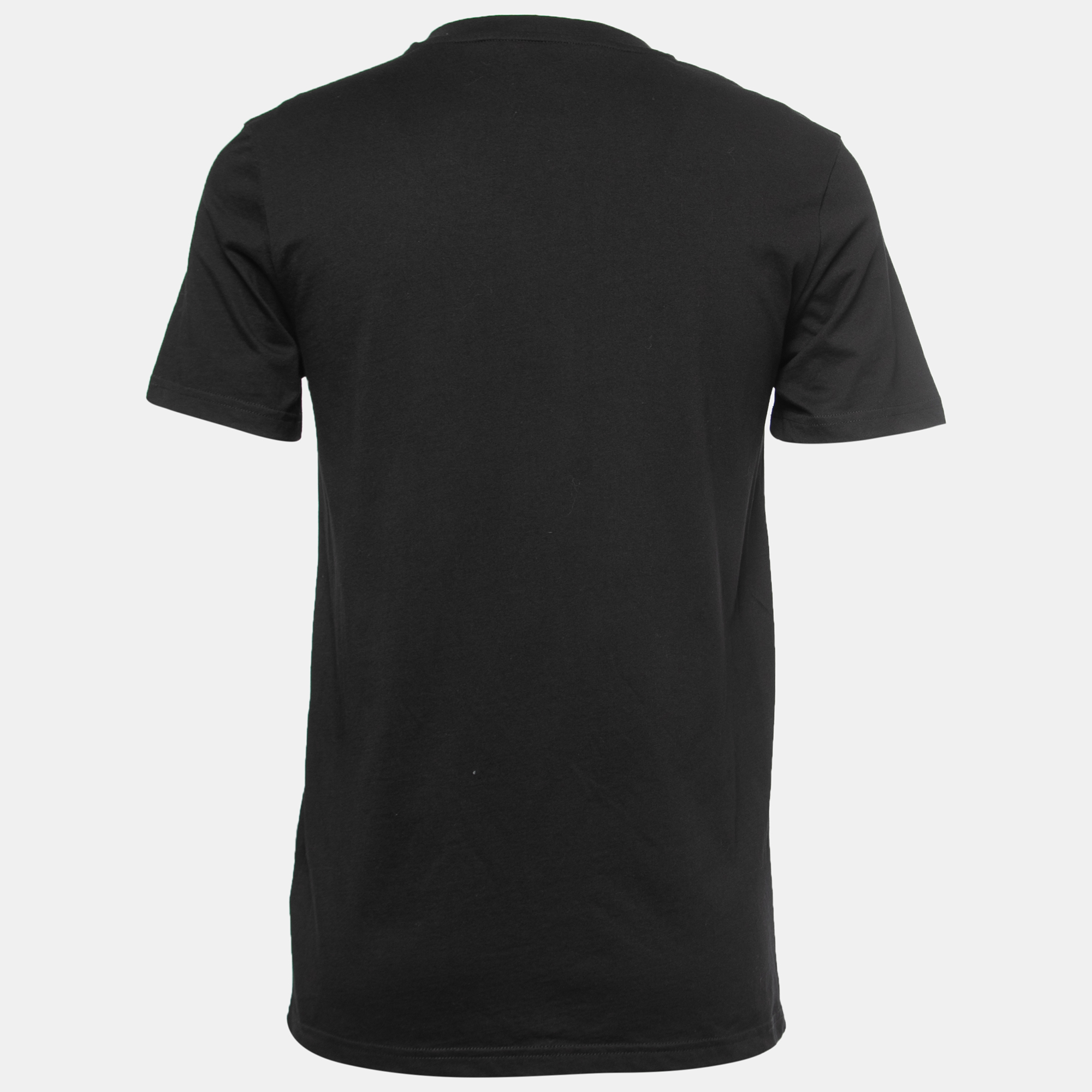 

Moschino Couture Black Logo Print Cotton Crew Neck T-Shirt