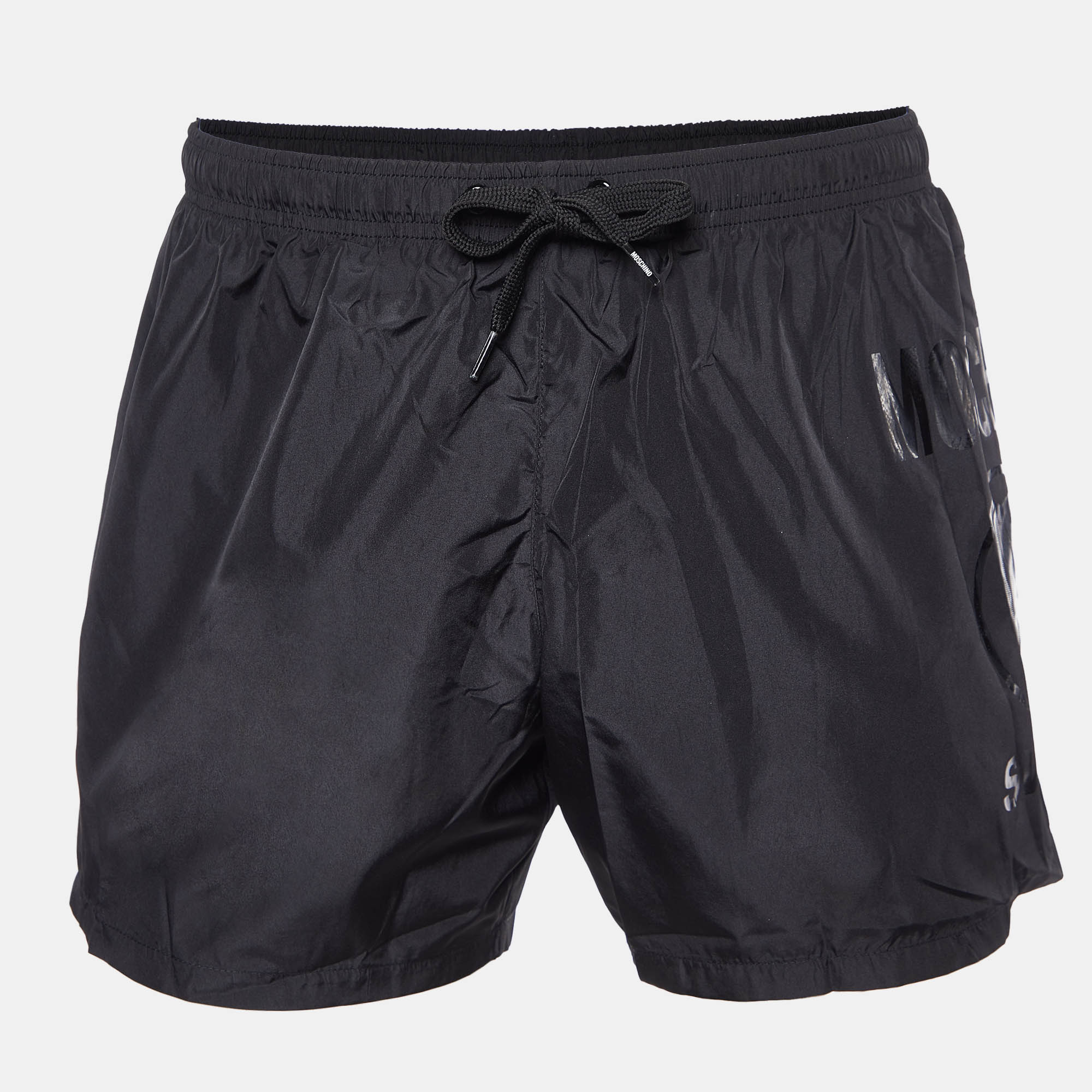 

Moschino Black Drawstring Swim Shorts