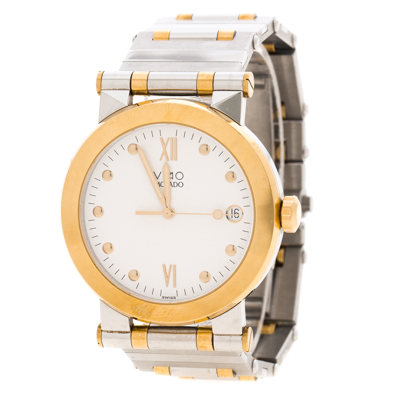 ساعة يد رجالية موفادو فيزيو ثناية اللون بيضاء 35 مم