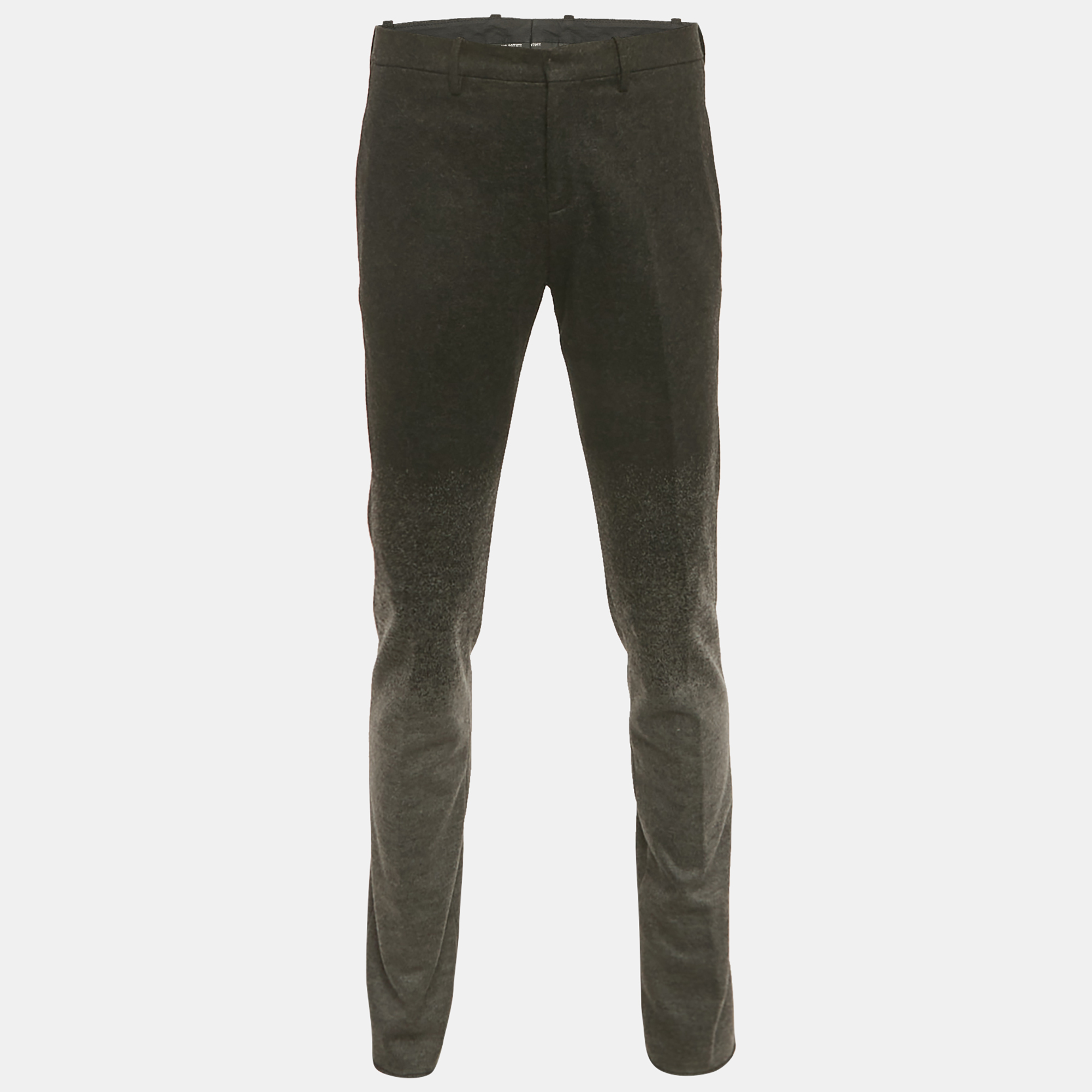 

Neil Barrett Black Ombre Wool Skinny Fit Trousers L, Green