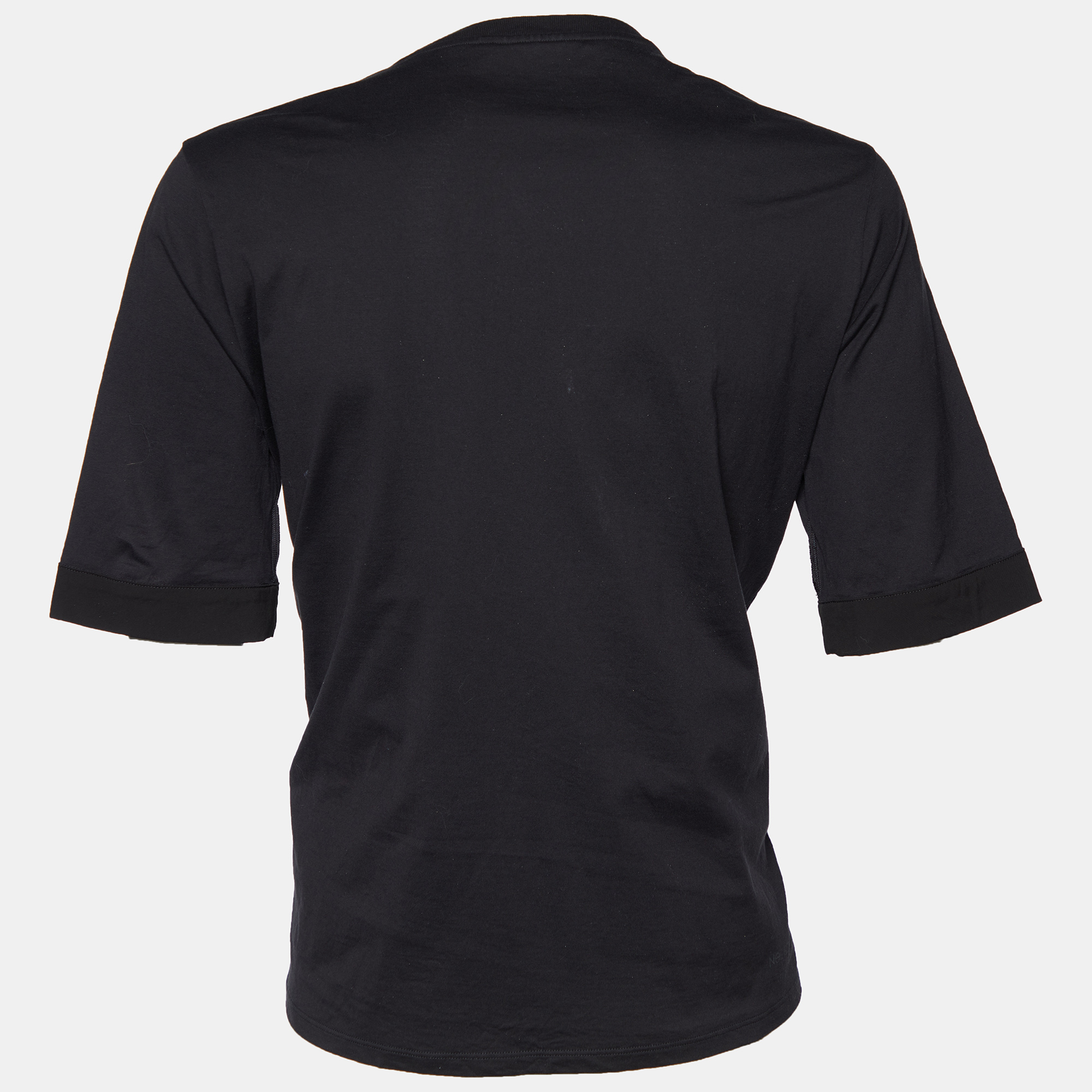 

Neil Barrett Black Logo Printed Cotton T Shirt