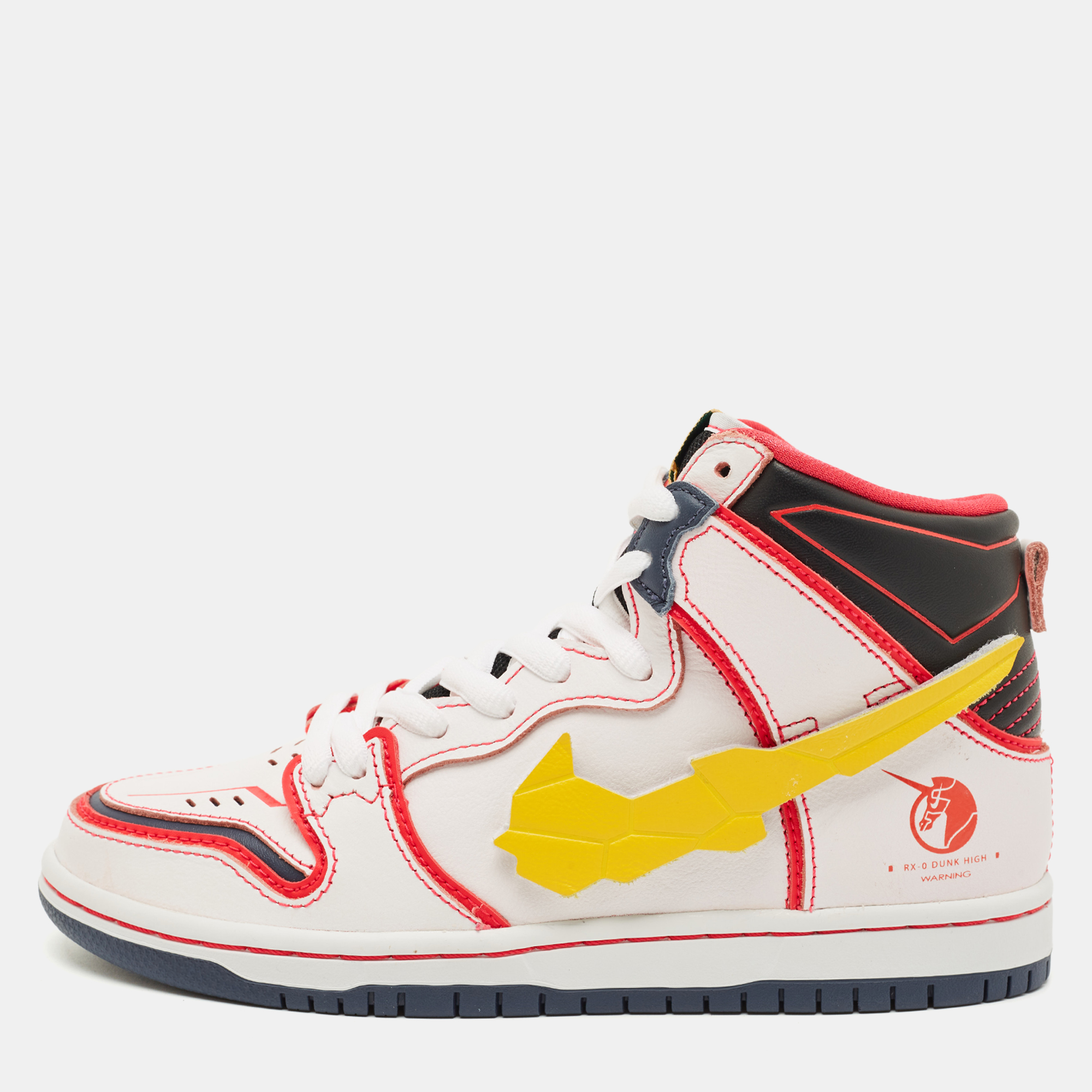 Nike Multicolor Leather SB Dunk High RX-0 Unicorn Gundam Sneakers Size 38