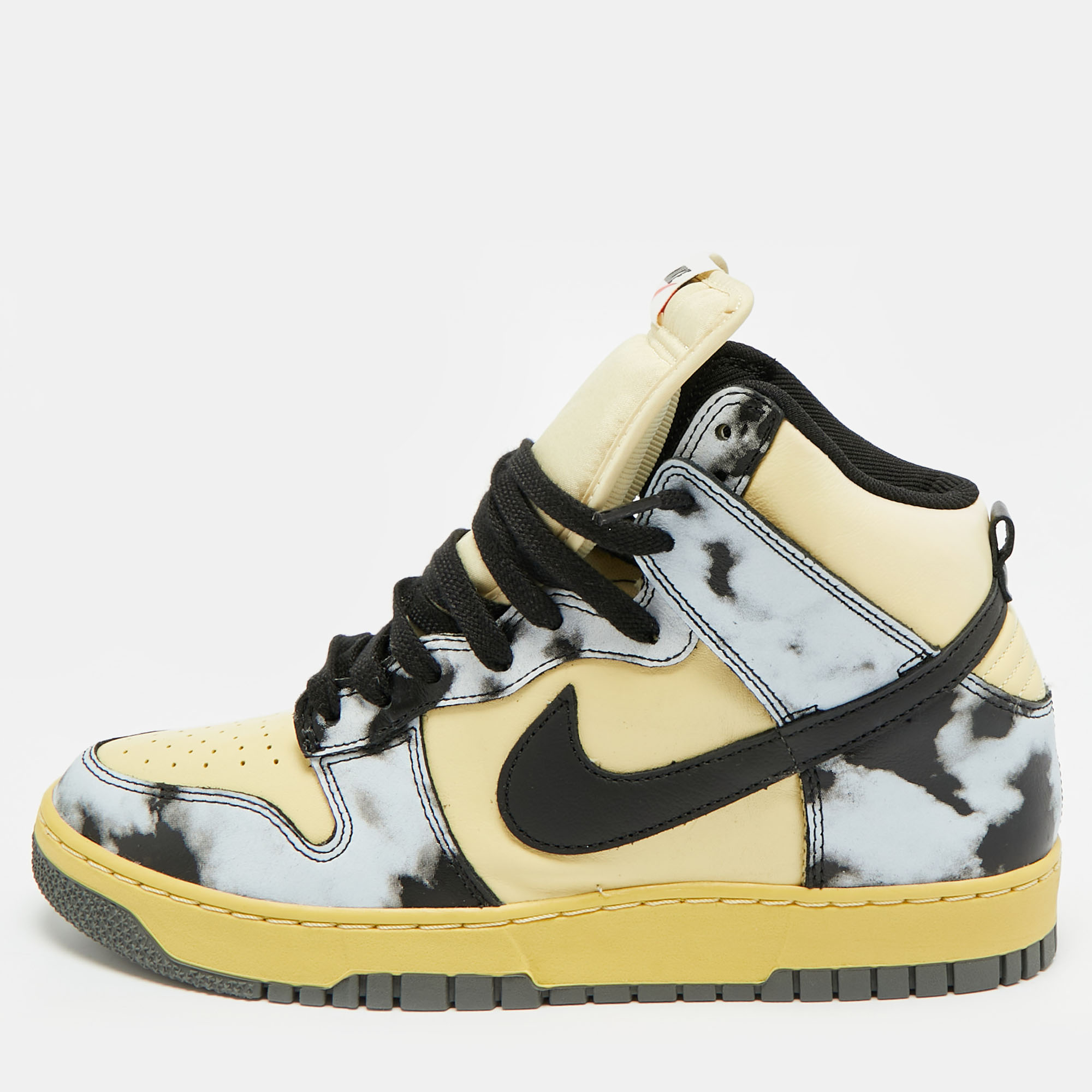 

Nike Dunk 1985 Black Acid Wash Size 45 Multicolor Leather High Top Sneakers