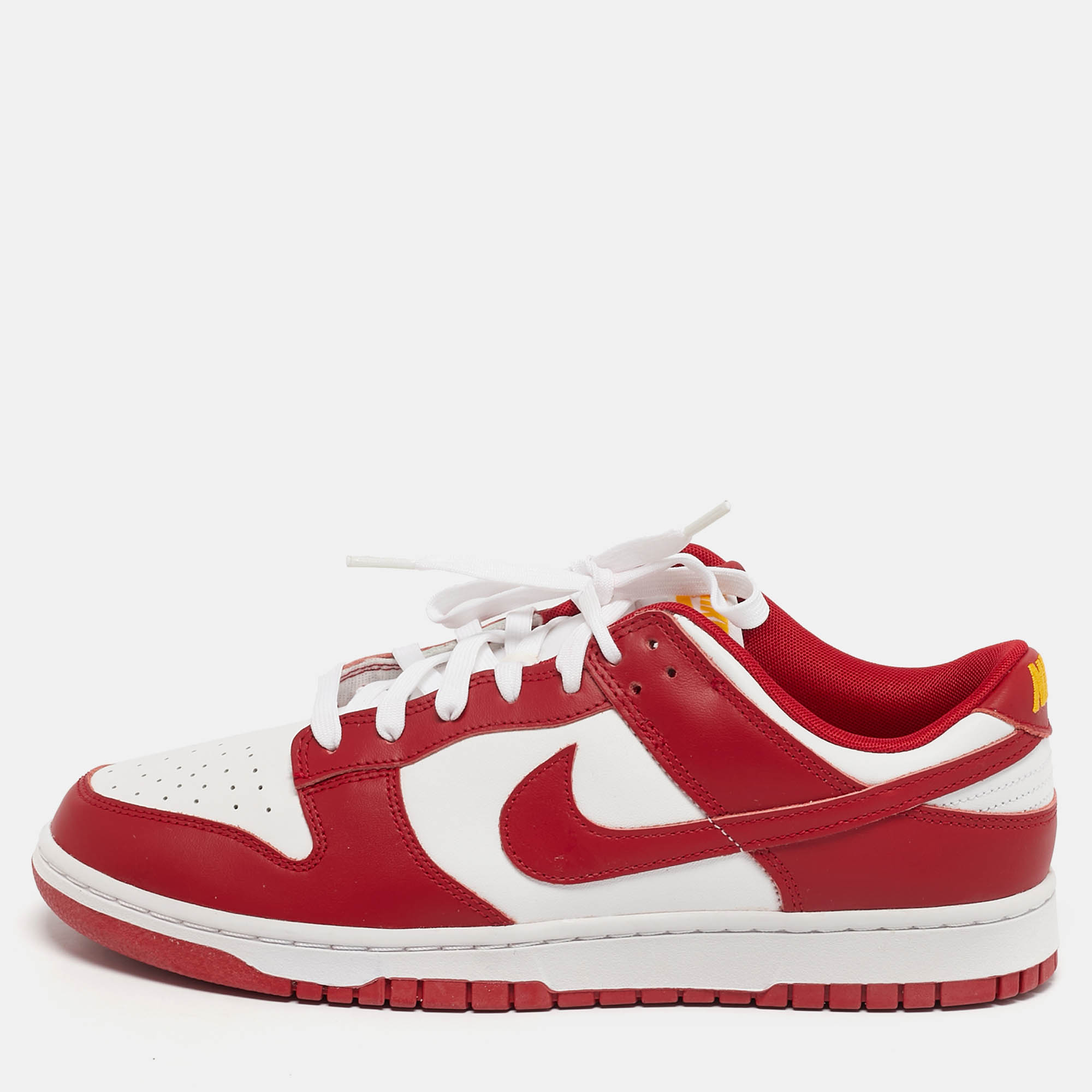 

Nike Dunk USC Size 46 White/Red Leather Low Top Sneakers