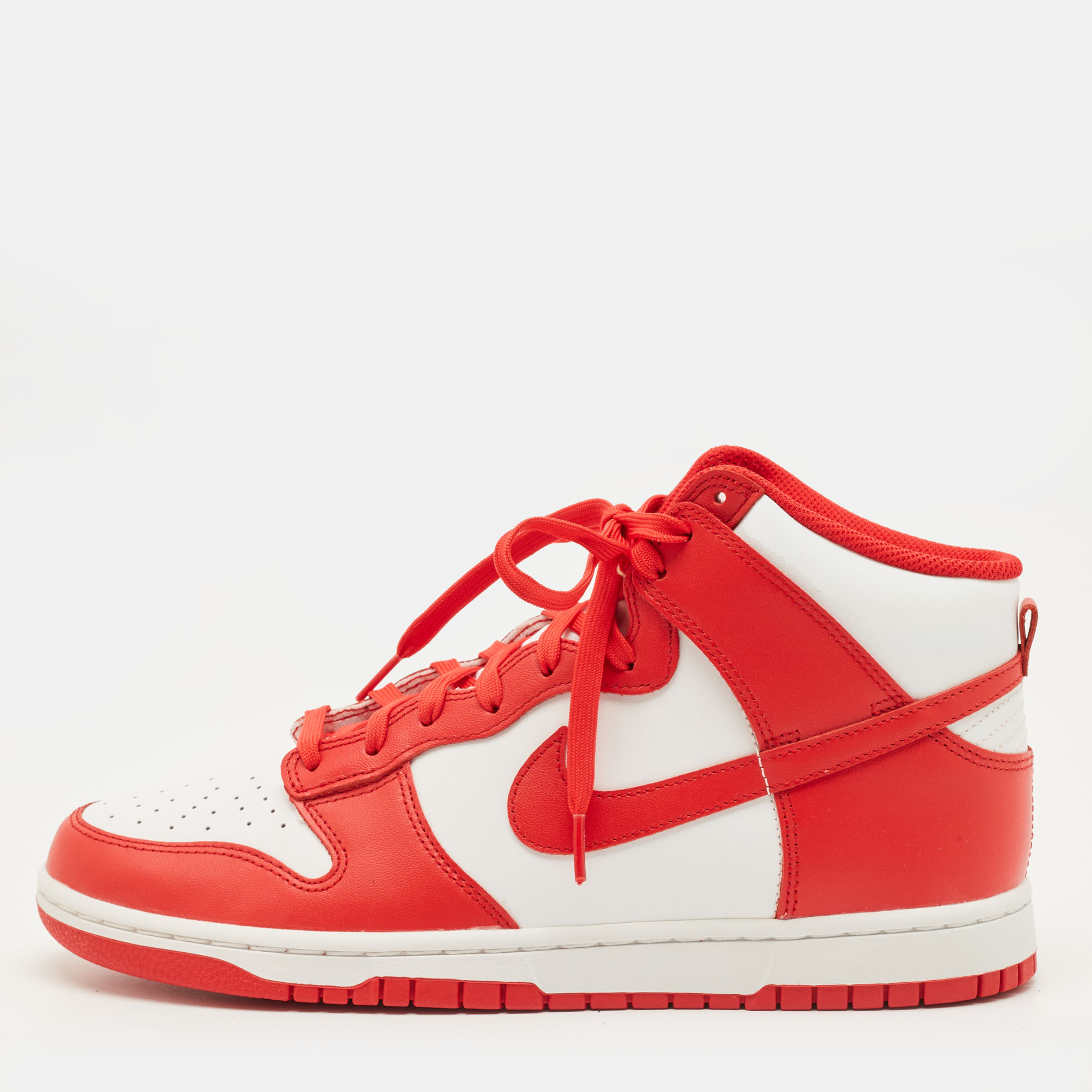 

Nike Dunk Championship White Red Size 45 Red/White Leather High Top Sneakers