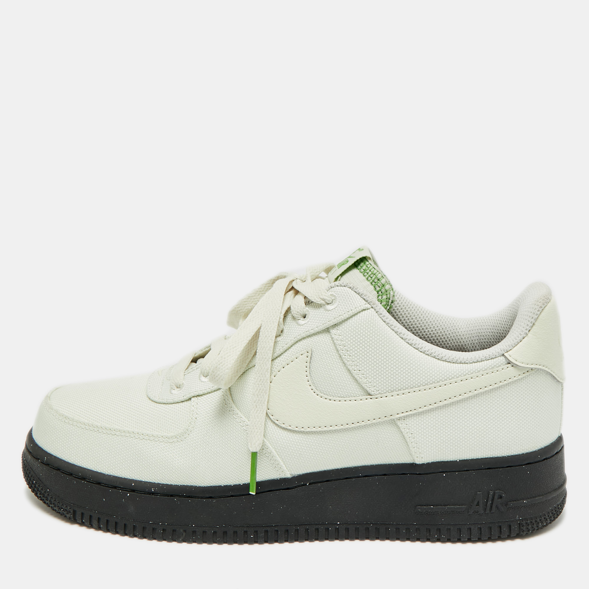 

Nike air force 1 low Size  White Canvas and Leather 07 LV8 Sea Glass Lace Up Sneakers