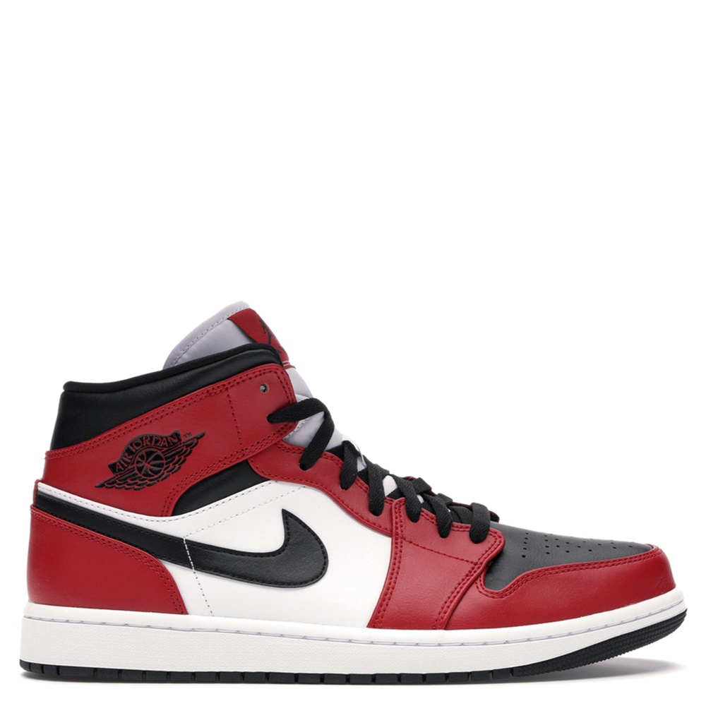 

Nike Jordan 1 Mid Chicago Black Toe Sneakers Size, Red