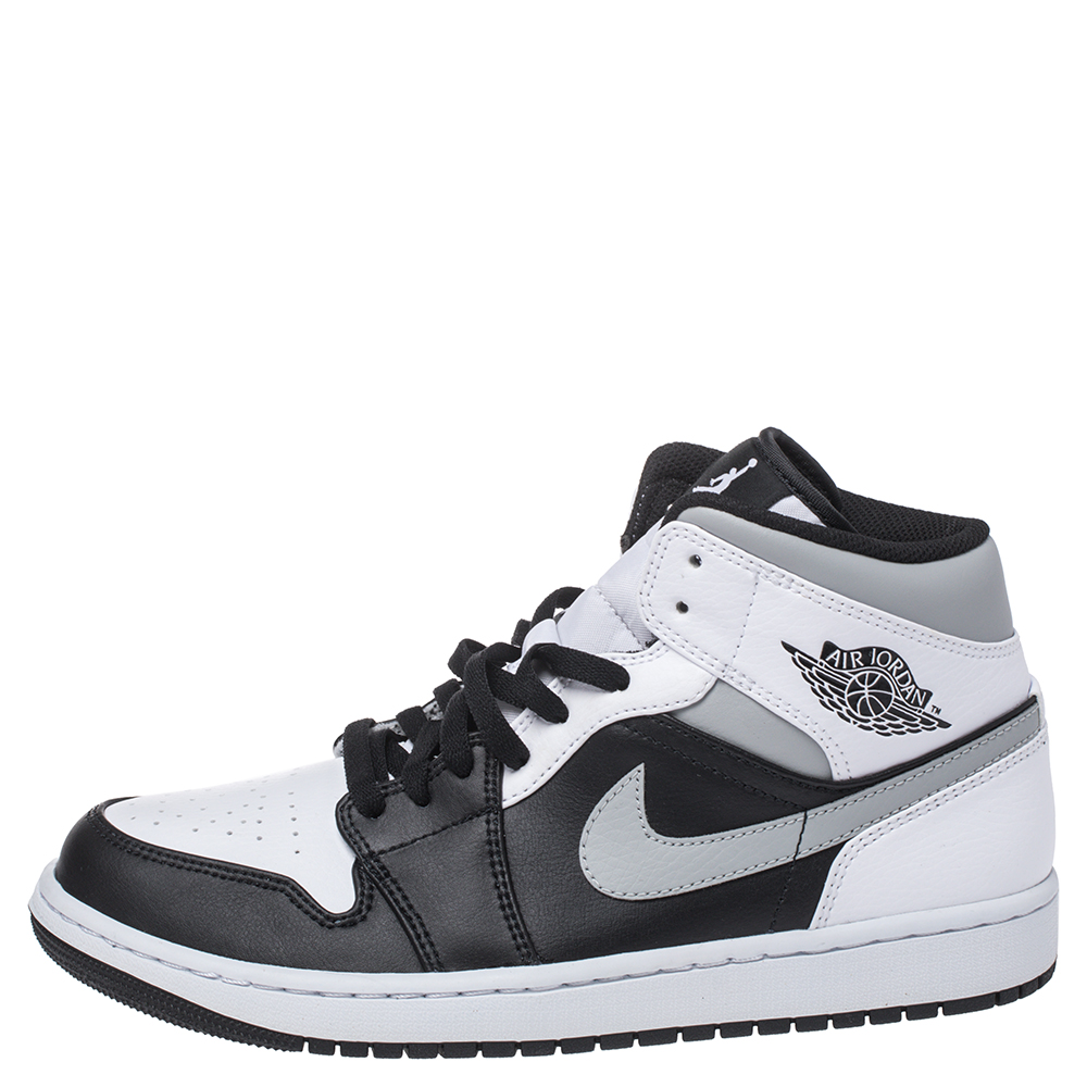 

Air Jordan 1 Mid Nike Tricolor Leather High Top Sneakers Size .5, Multicolor