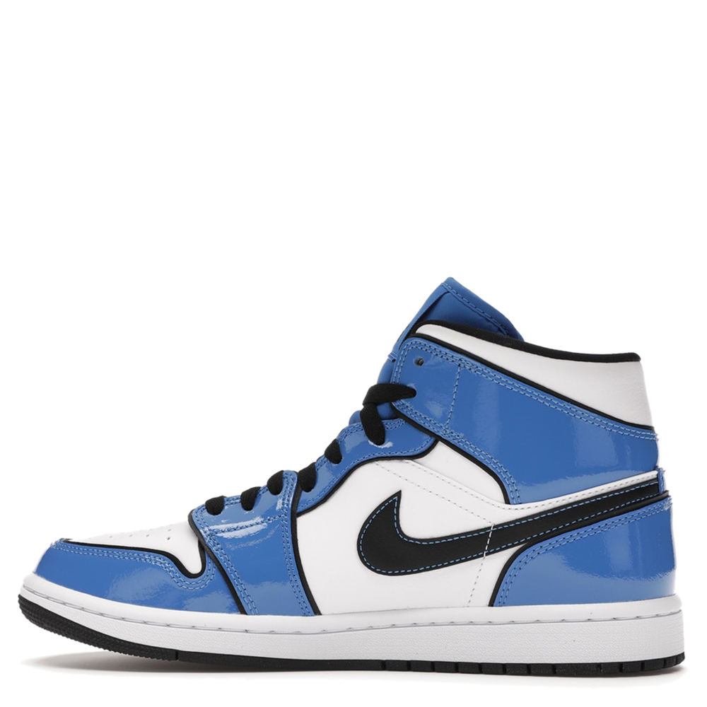 

Nike Jordan 1 Mid Signal Blue Sneakers Size US 9.5 EU