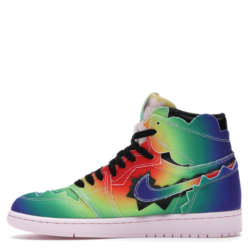 Pre-owned Nike Jordan 1 Retro High J Balvin Sneakers Size Eu 44 (us 10) In Multicolor
