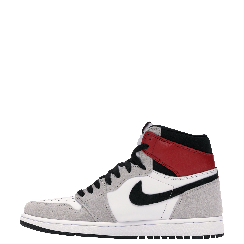 Pre-owned Nike Jordan 1 Retro High Light Smoke Grey Sneakers Size Eu 42.5 (us 9) In Multicolor