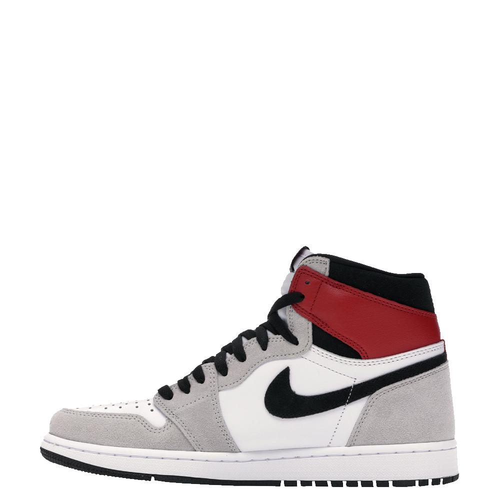 Pre-owned Nike Jordan 1 Retro High Light Smoke Grey Sneakers Size Eu 43 (us 9.5) In Multicolor