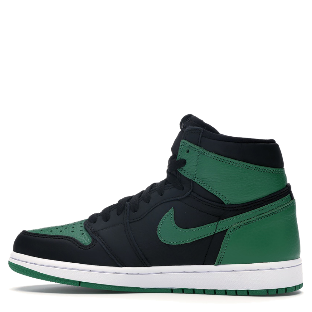 Pre-owned Nike Jordan 1 Pine Green 2.0 Sneakers Size Eu 42 (us 8.5)