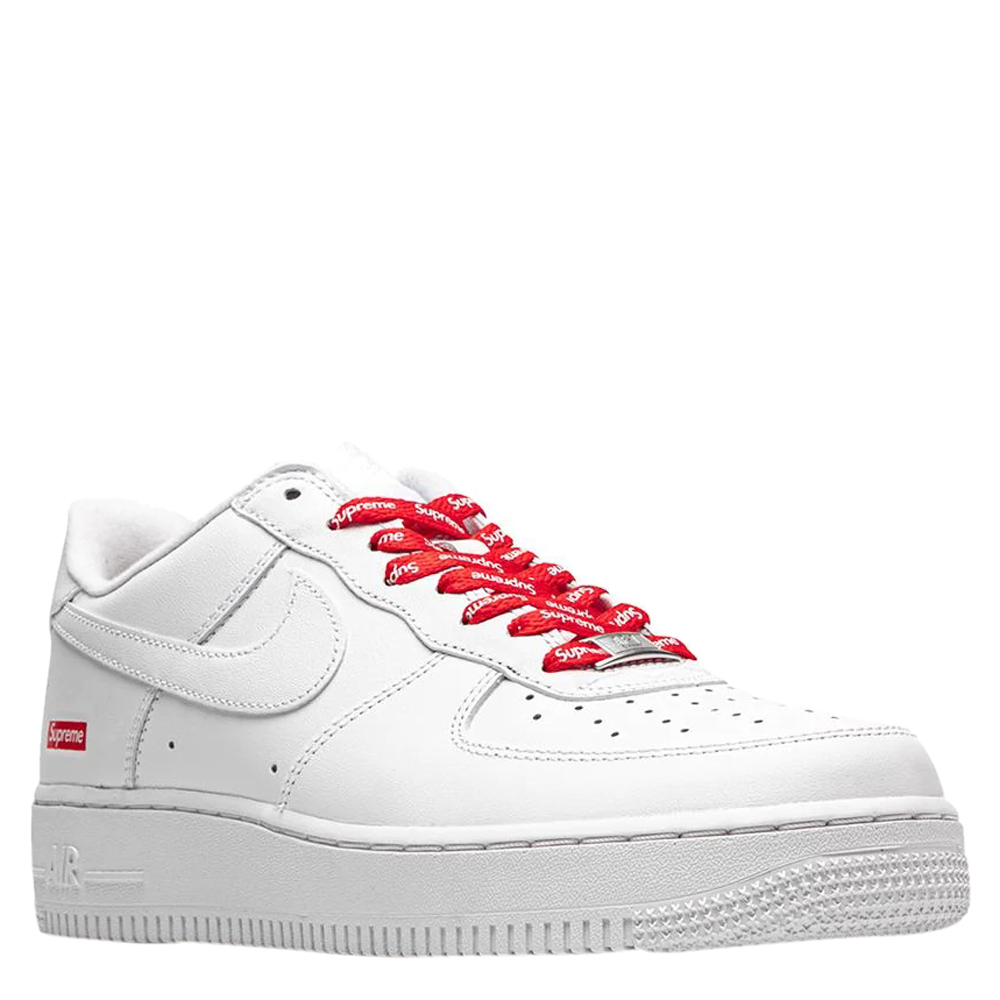 

Nike Air Force 1 Low Supreme White Sneakers Size US 9 (EU