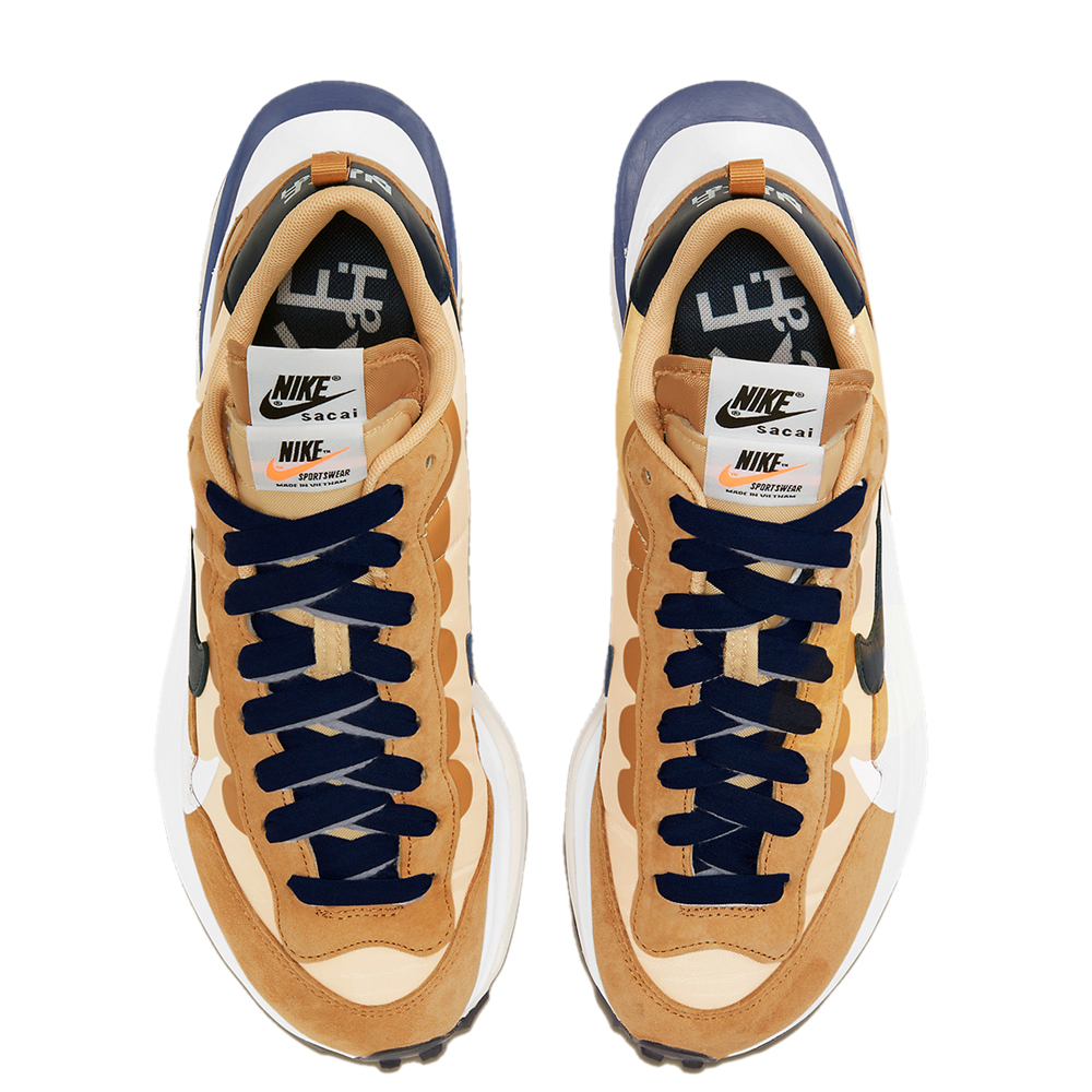 

Nike Sacai Vaporwaffle Sesame Blue Void Sneakers Size US 8.5 (EU