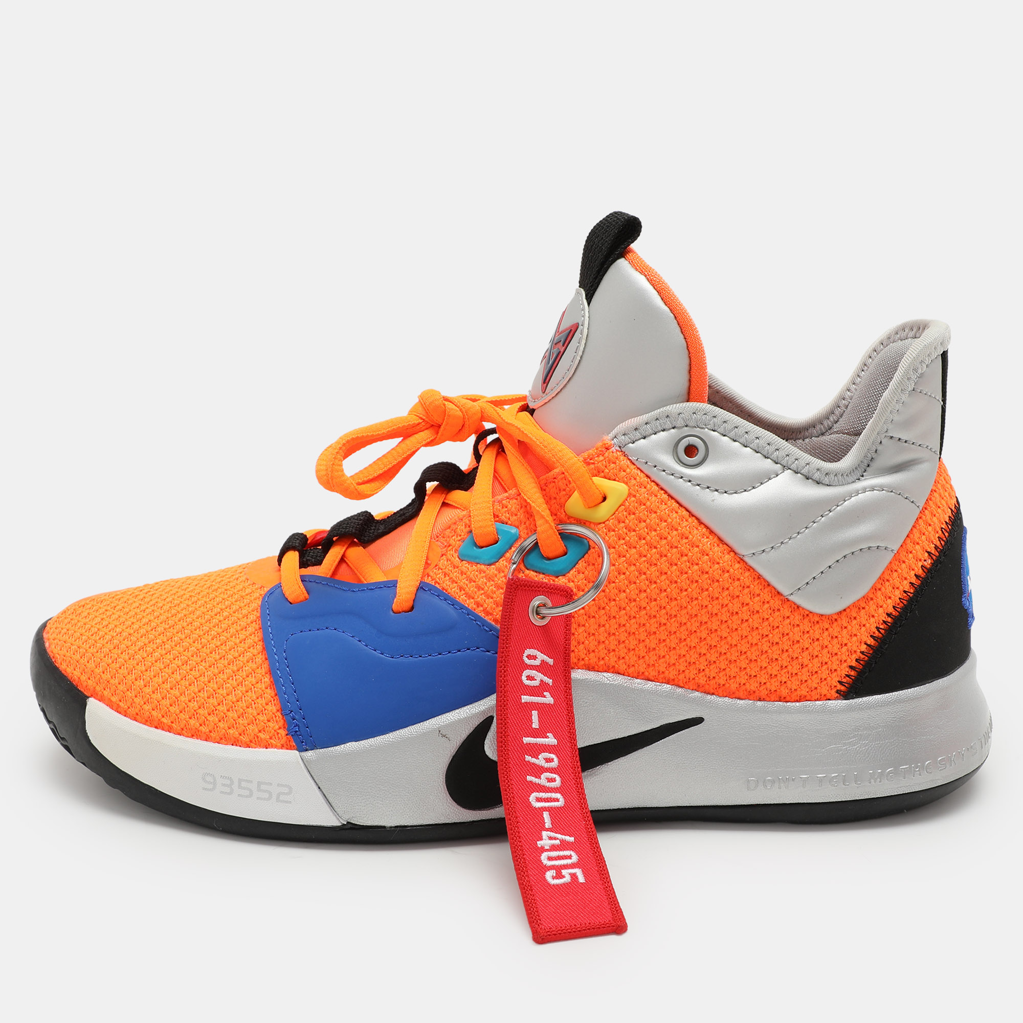 

Nike PG 3 x NASA Orange Knit Fabric Low Top Sneakers Size 42