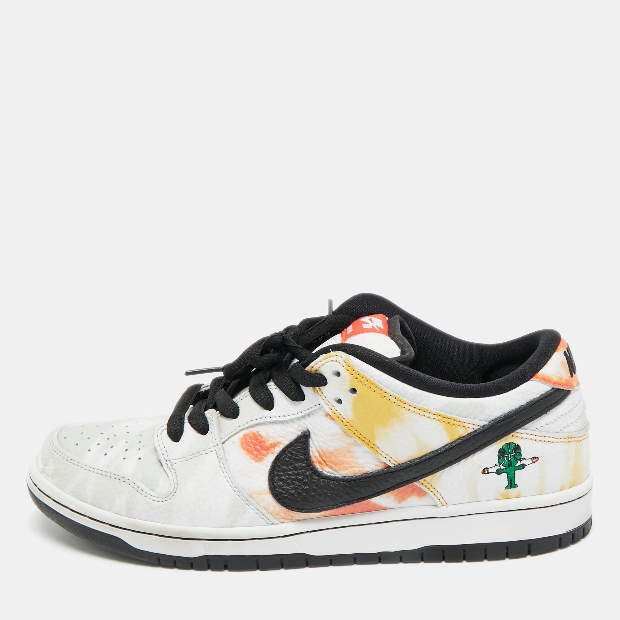 

Nike Multicolor Leather SB Dunk Low Raygun Tie-Dye Sneakers Size 44.5