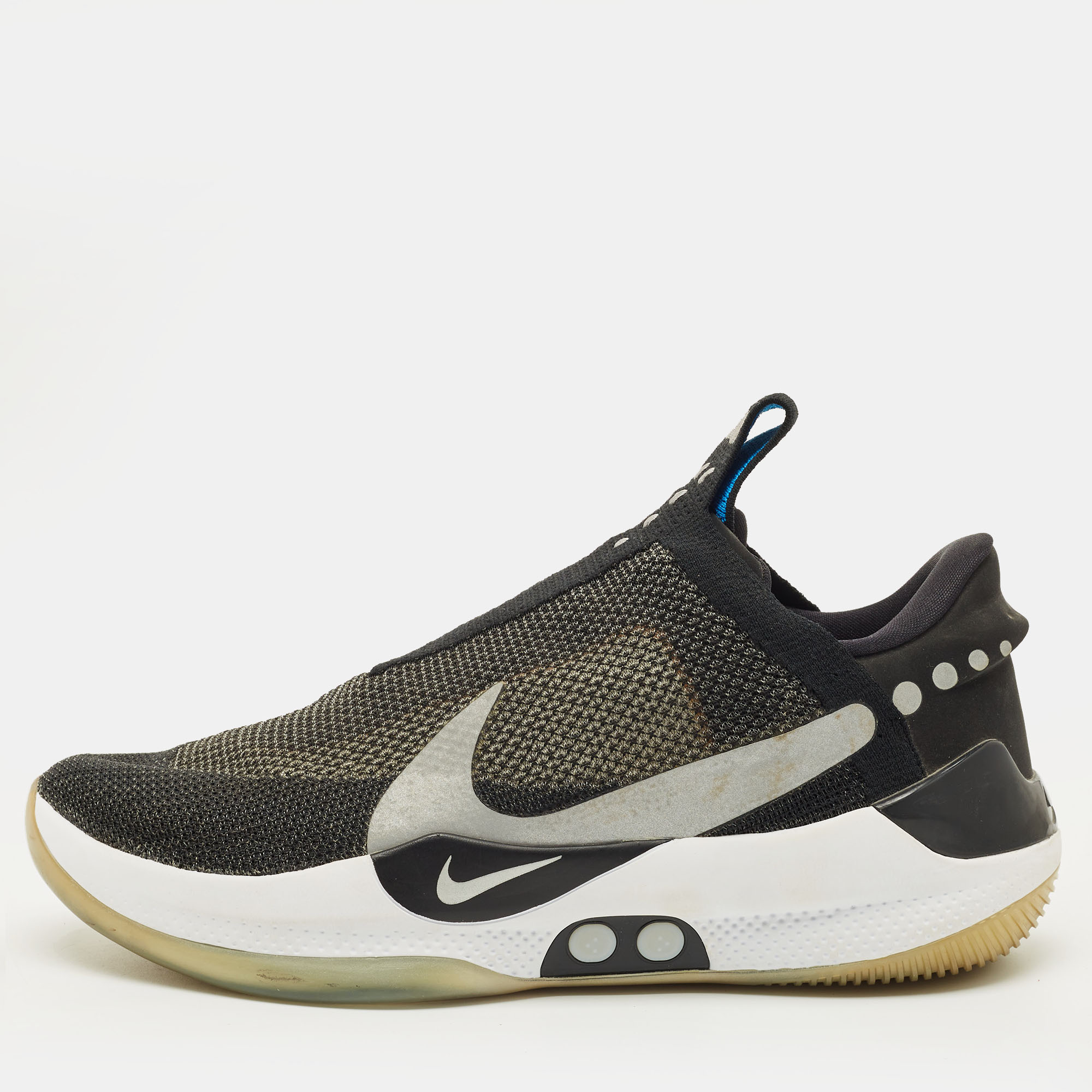 

Nike Adapt BB Size  Black/Grey Mesh and Nubuck Leather Slip On Sneakers
