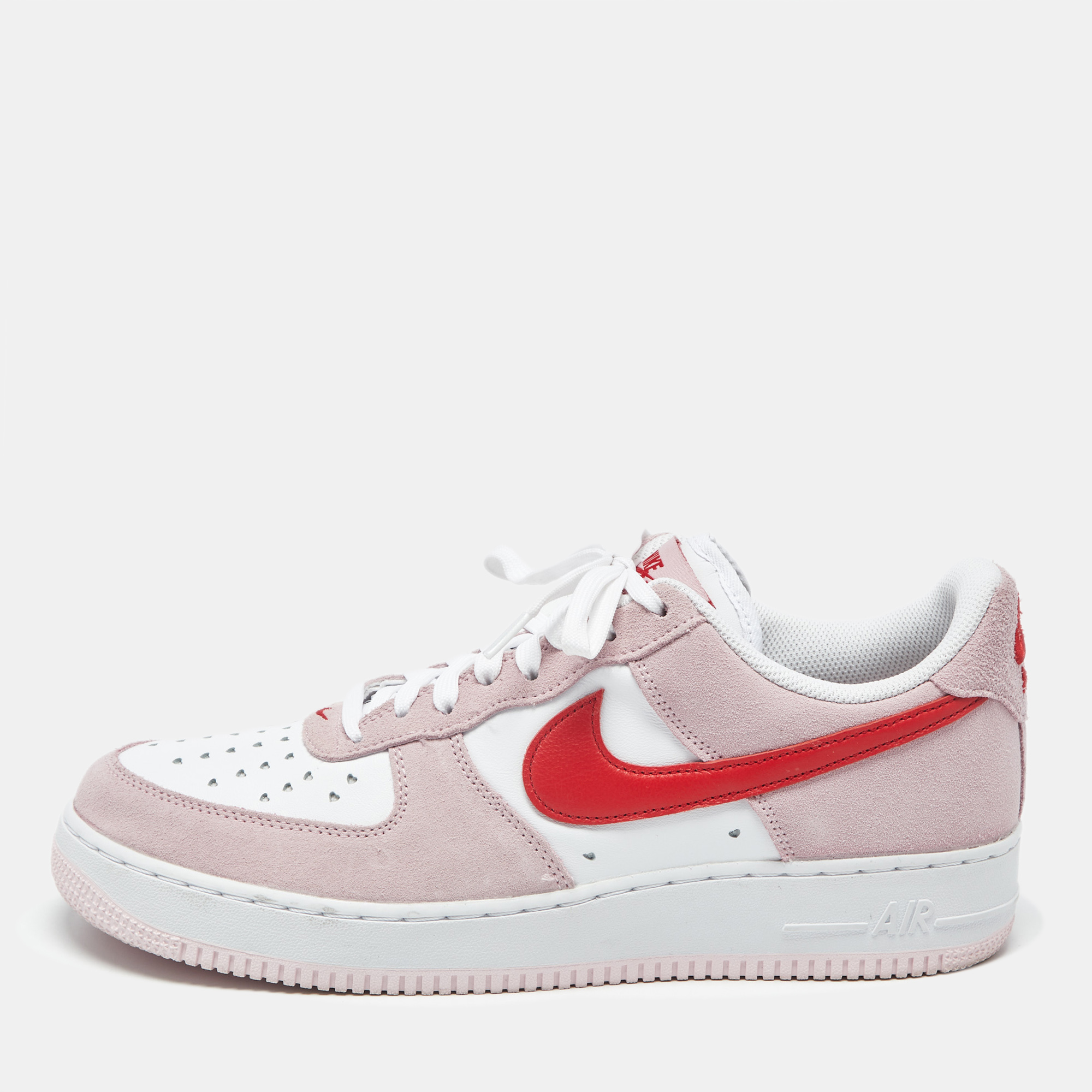 

Nike Air Force 1 07 QS Valentine's Day Love Letter Size 45.5 Multicolor Leather and Suede Low Top Sneakers