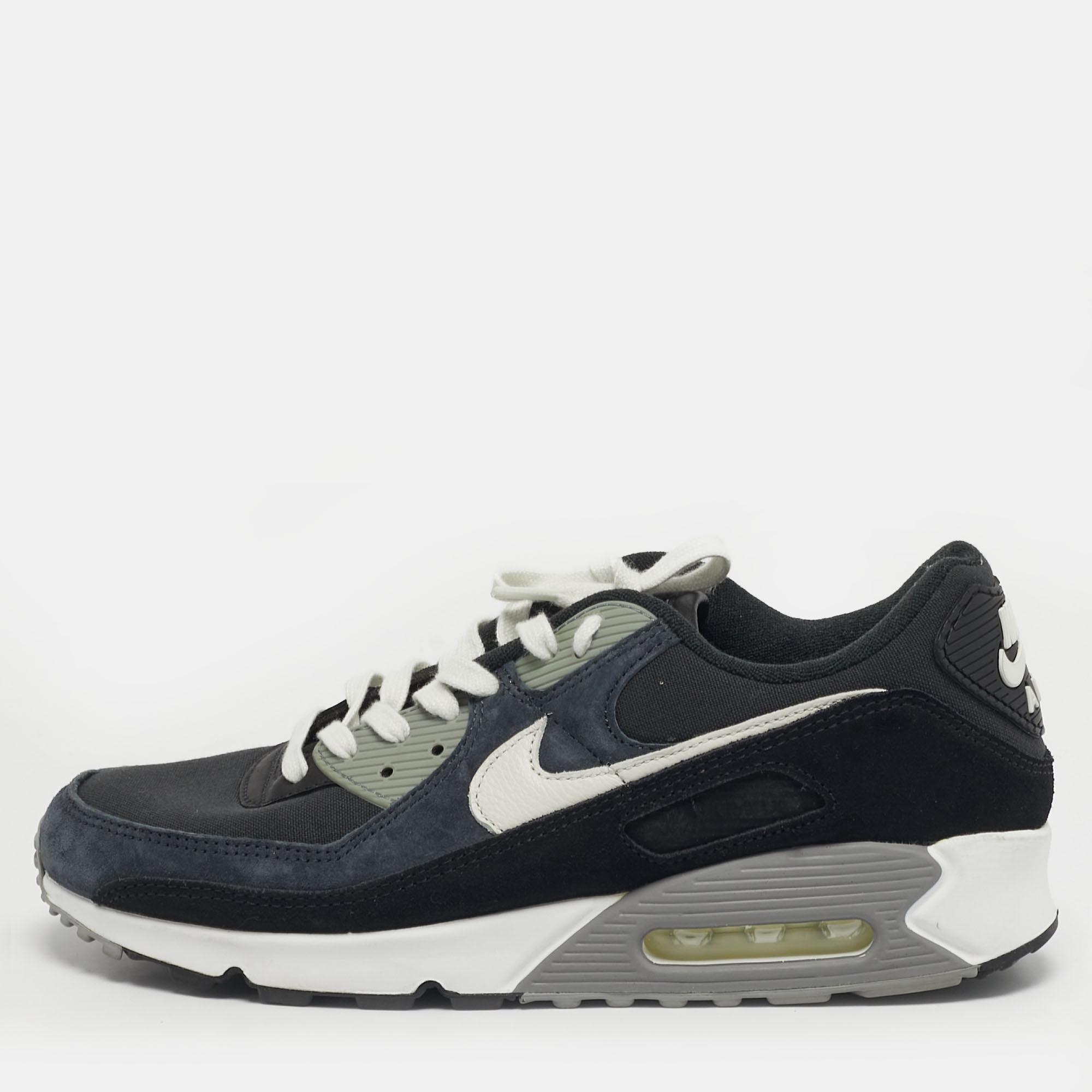 

Nike Air Max 90 PRM Off Noir Size 45 Multicolor Suede and Canvas Low Top Sneakers