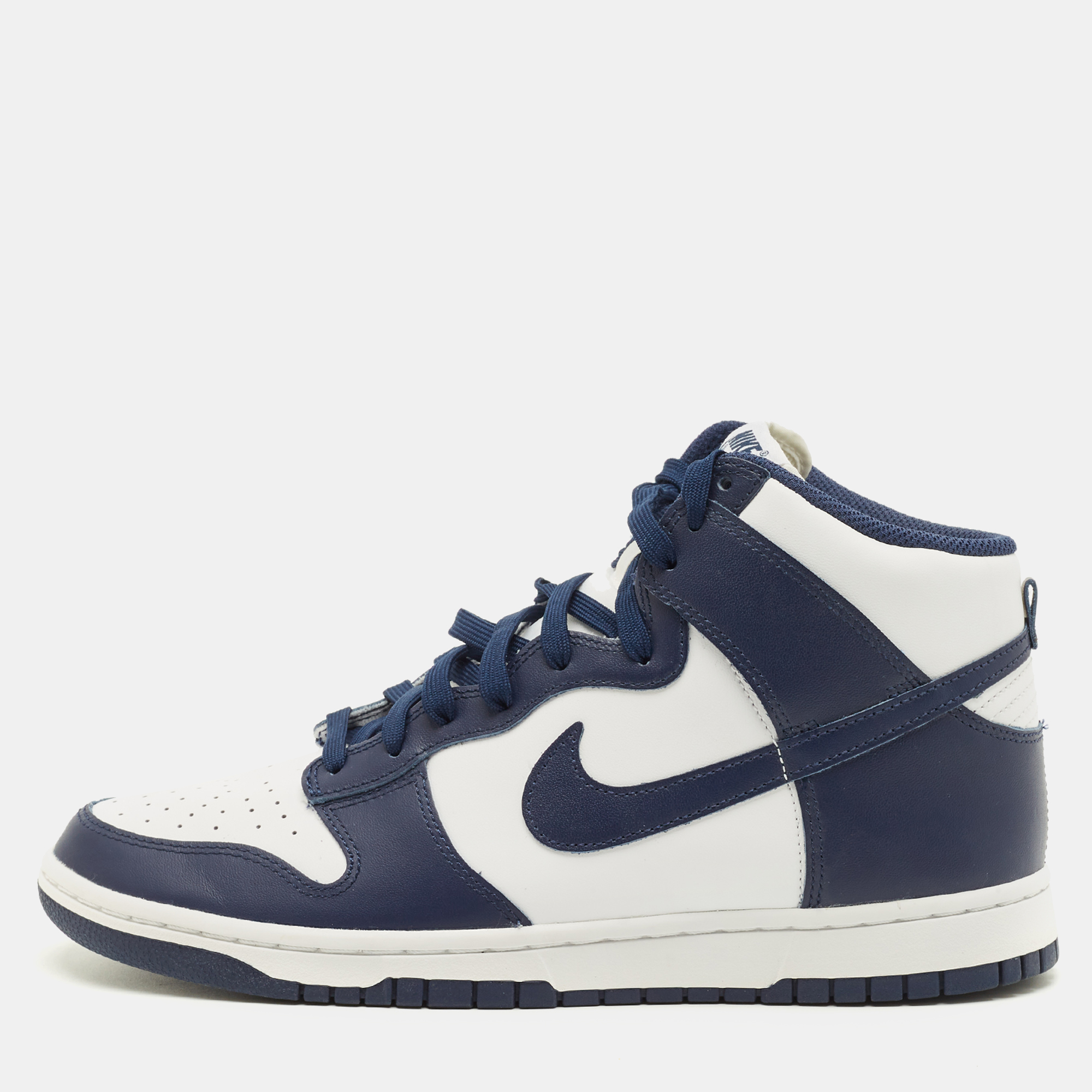 

Nike Dunk Championship Navy Size 45 Navy Blue/White Leather High Top Sneakers