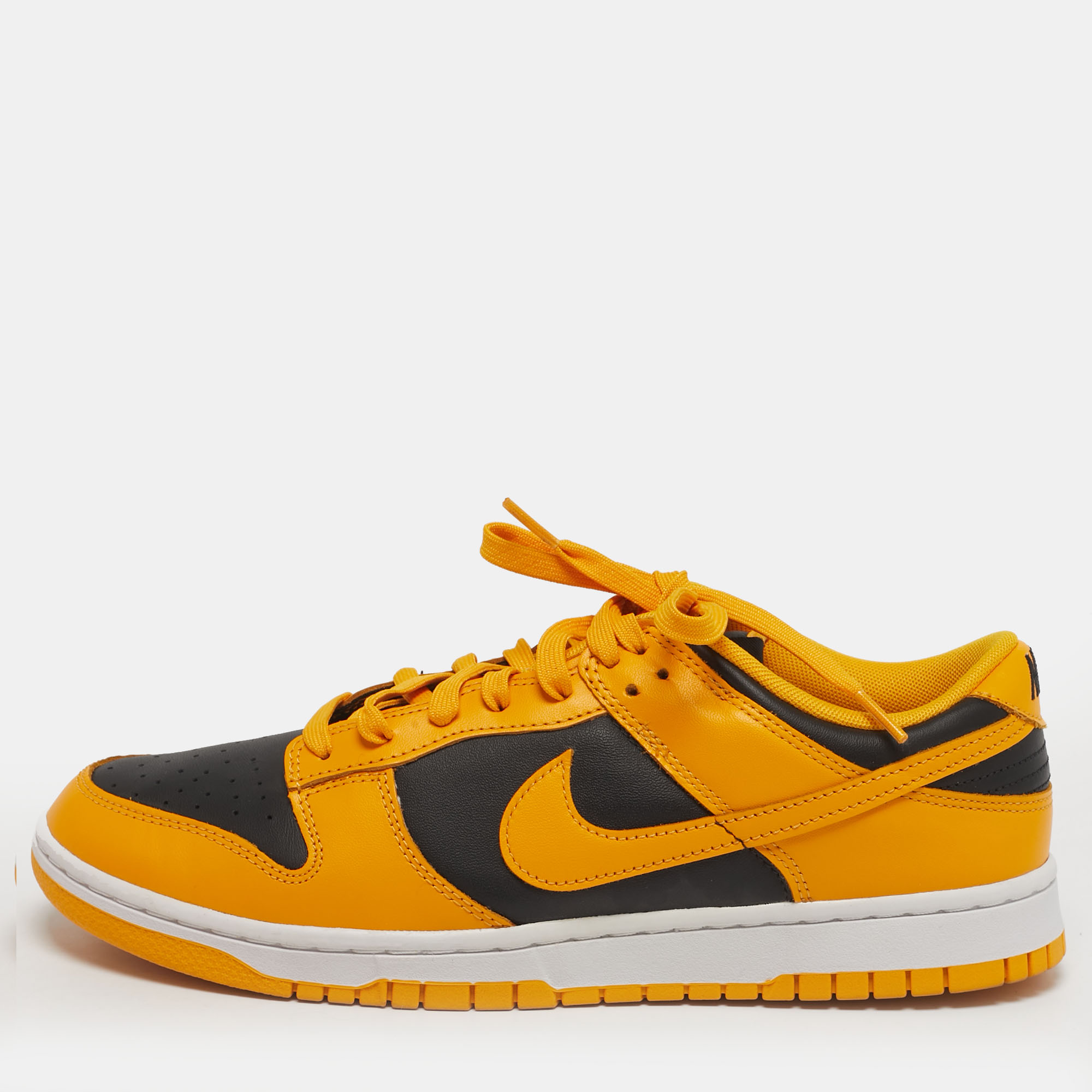 

Nike Dunk Championship Goldenrod Size 45 Yellow/Black Leather Low Top Sneakers