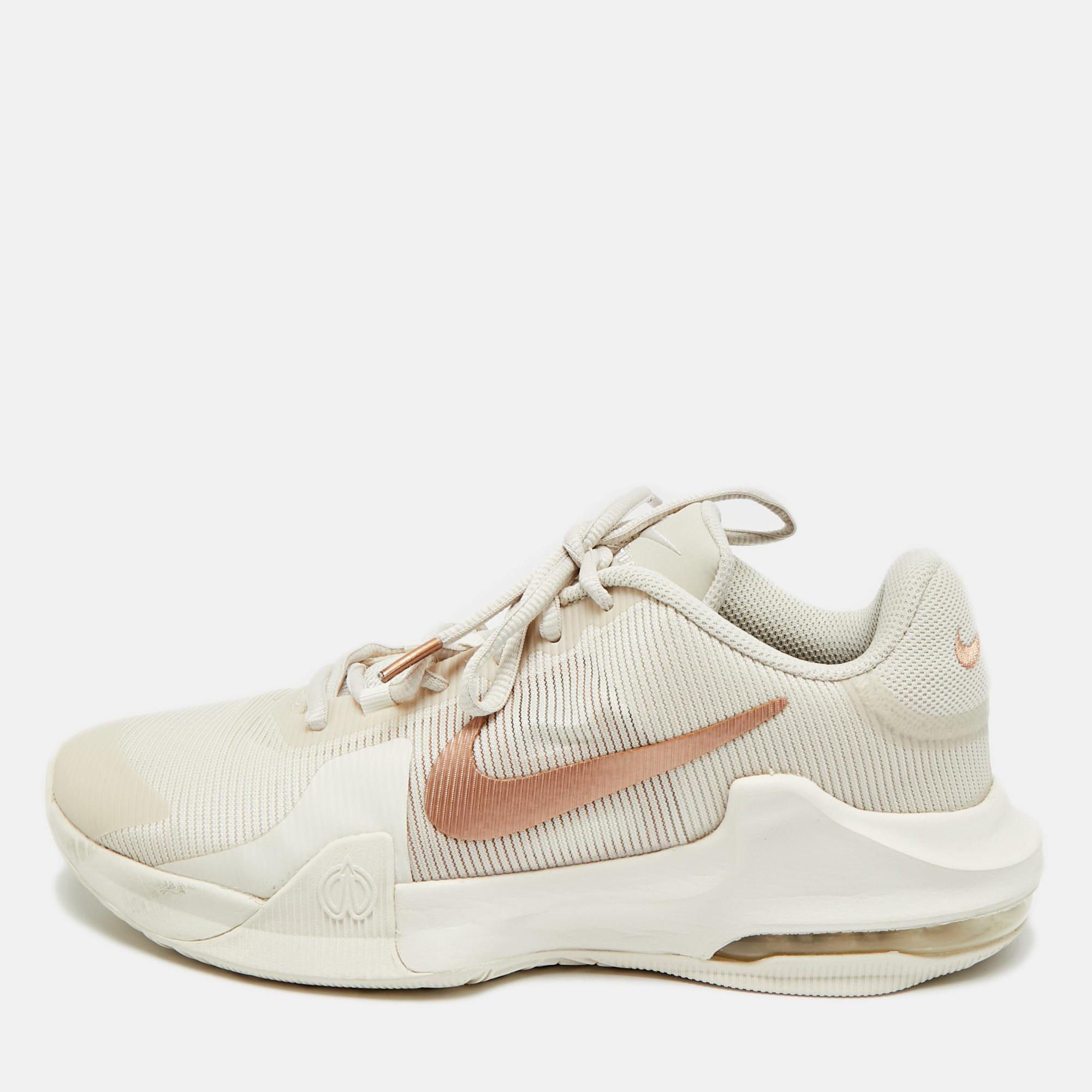 

Nike Air Max 1 Size  Beige Mesh and Net Impact 4 Phantom Lace Up Sneakers