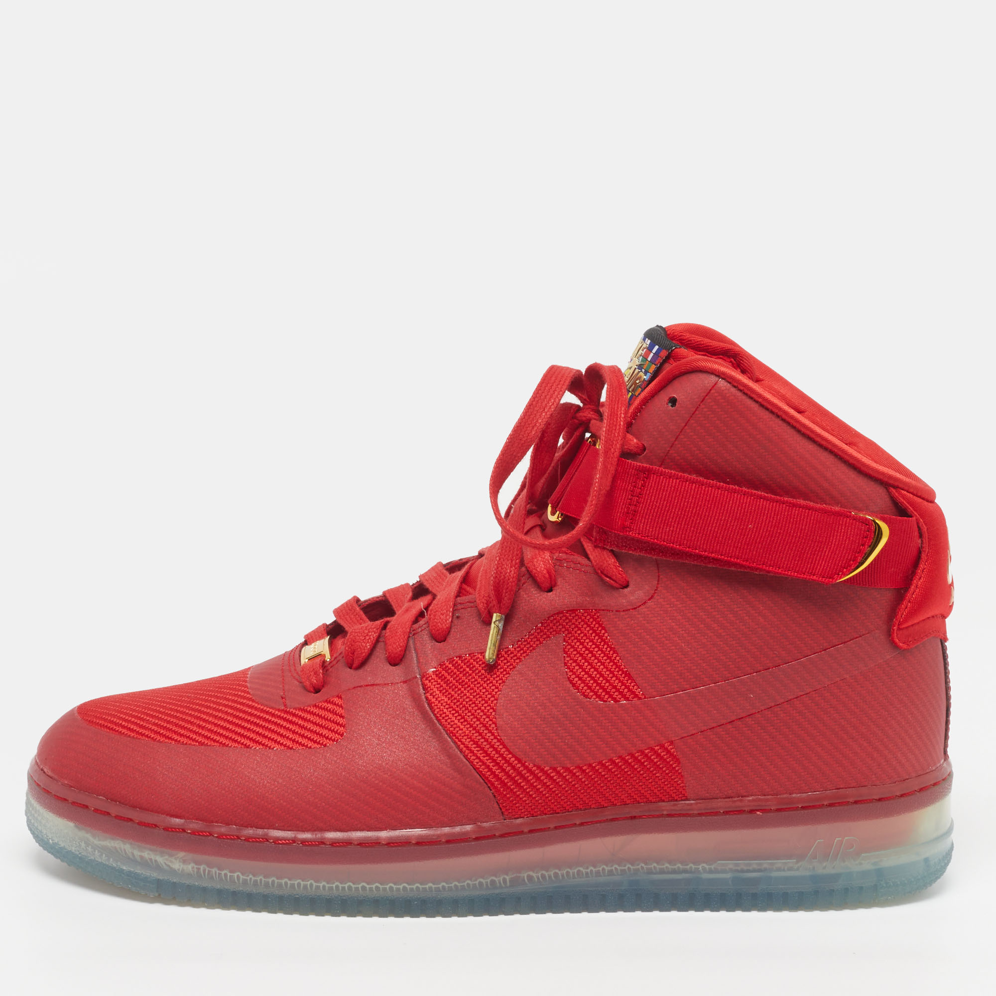 

Nike Air Force 1 Cmft Lux University Red Size 47.5 Red Fabric Lace Up Sneakers