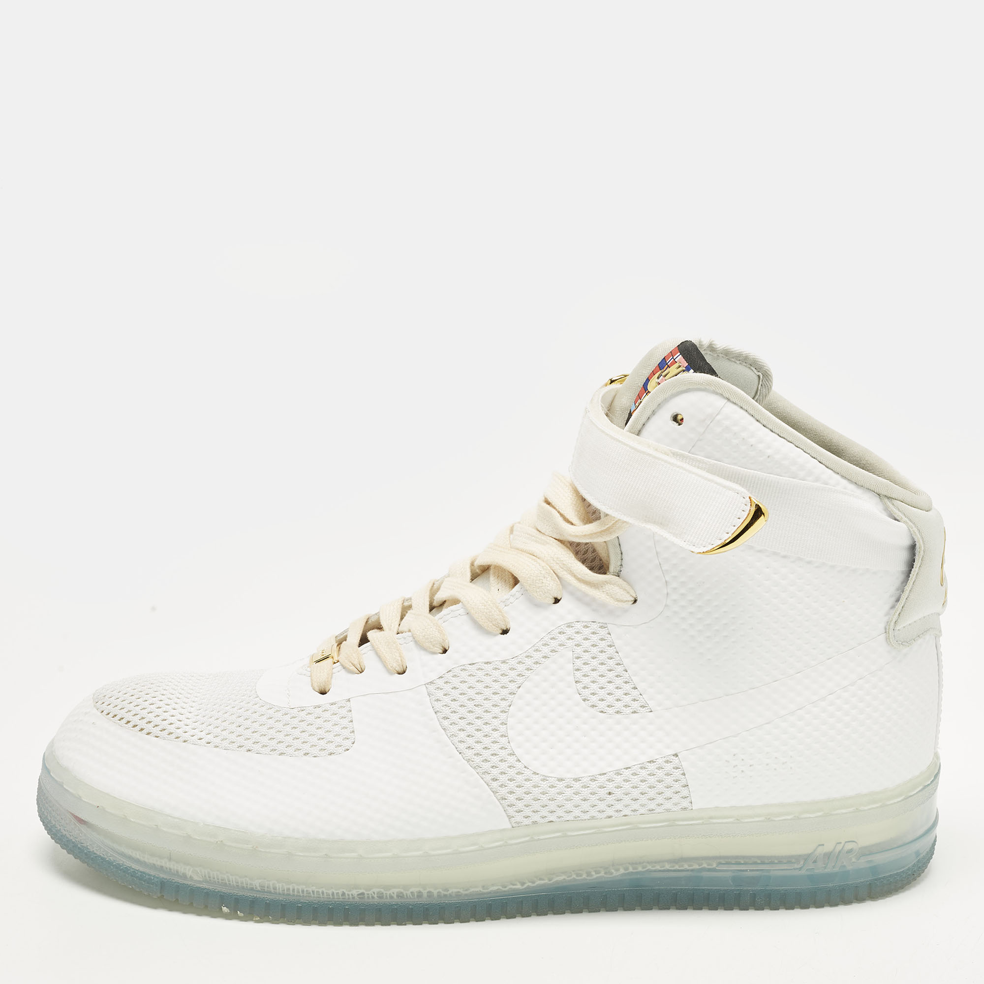 

Nike Air Force 1 CMFT Lux White Size 47.5 White Fabric Lace Up Sneakers