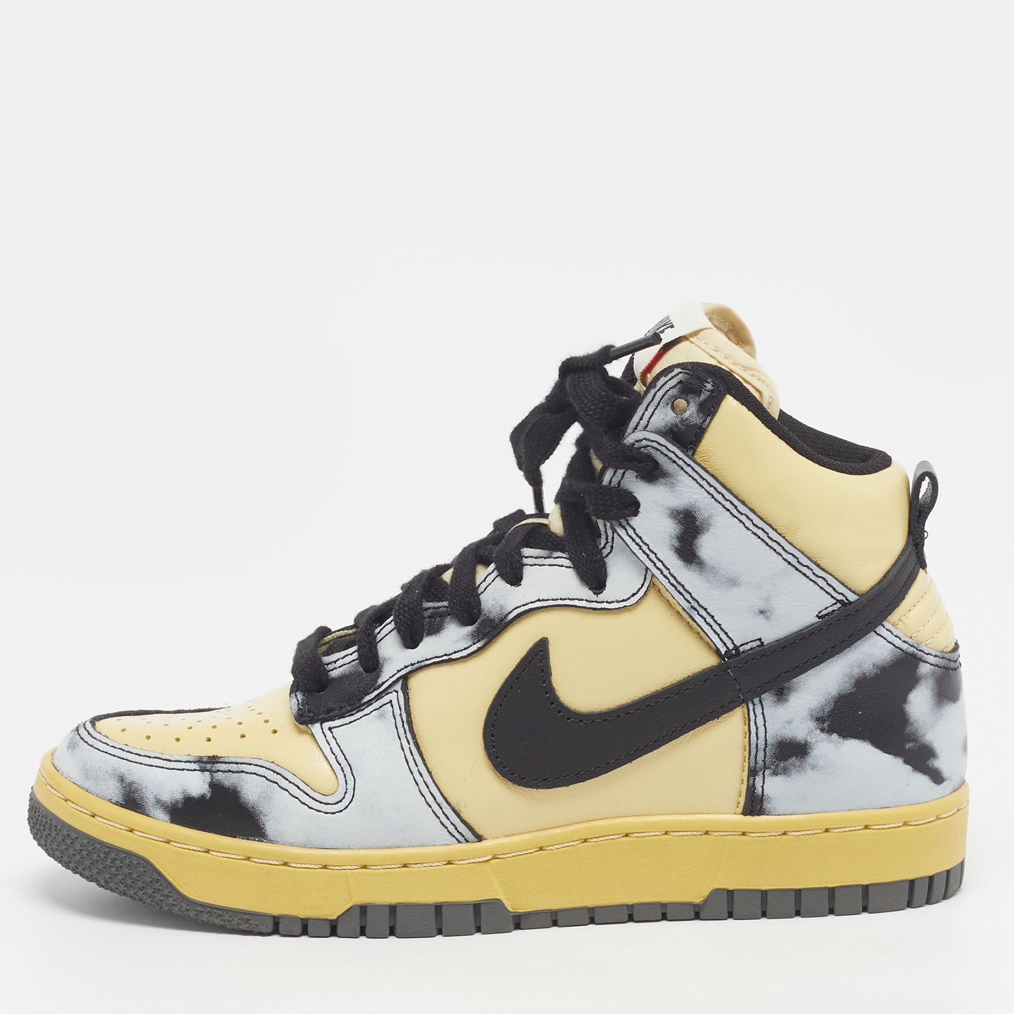 

Nike Dunk 1985 Black Acid Wash Size 38 Multicolor Leather High Top Sneakers