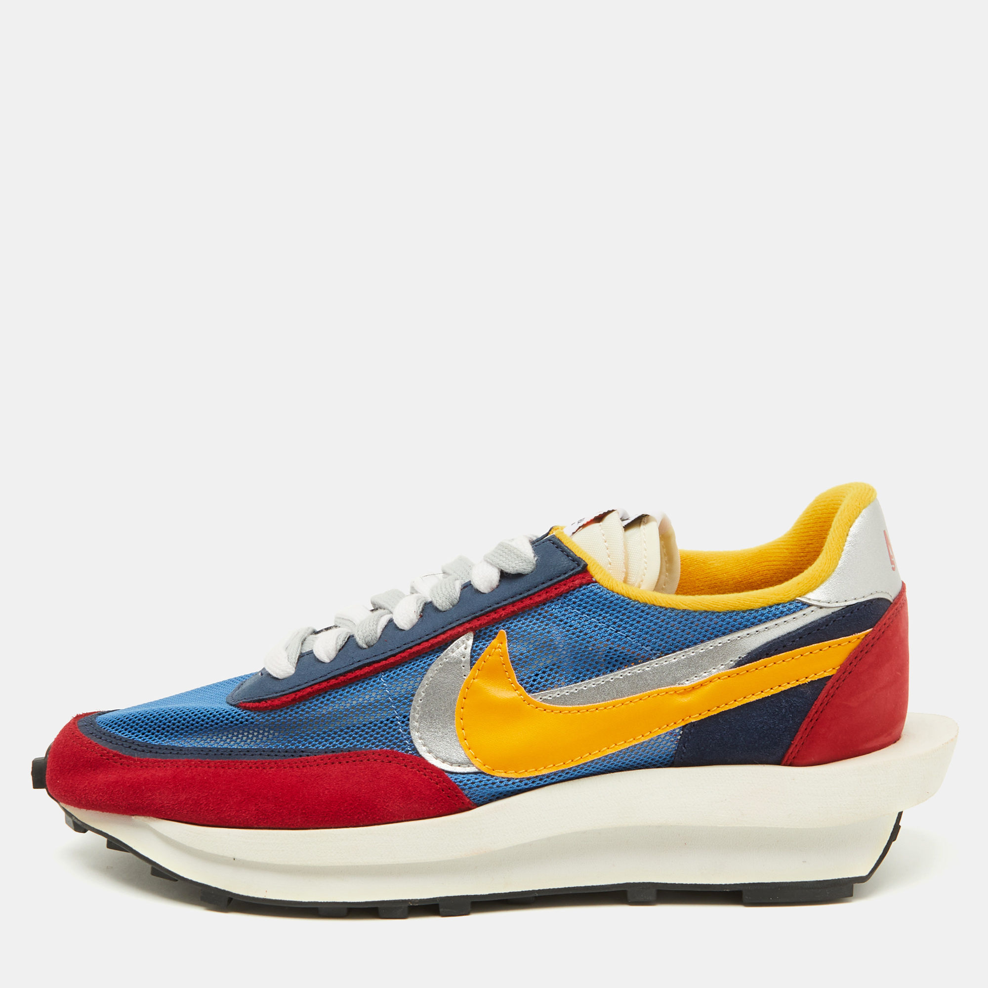 

Nike x Sacai Multicolor Mesh and Leather LDWaffle Varsity Blue Sneakers Size