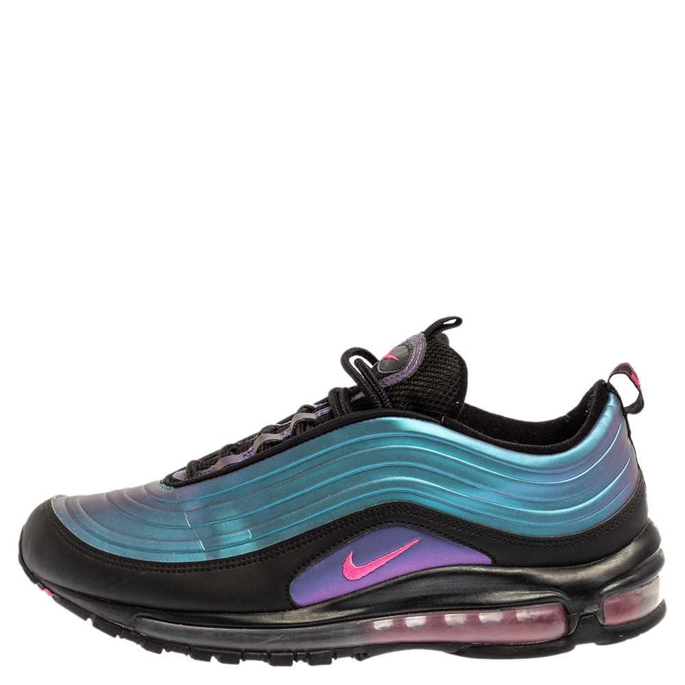 

Nike Multicolor Leather And Fabric Air Max 97 Throwback Future Sneakers Size, Blue
