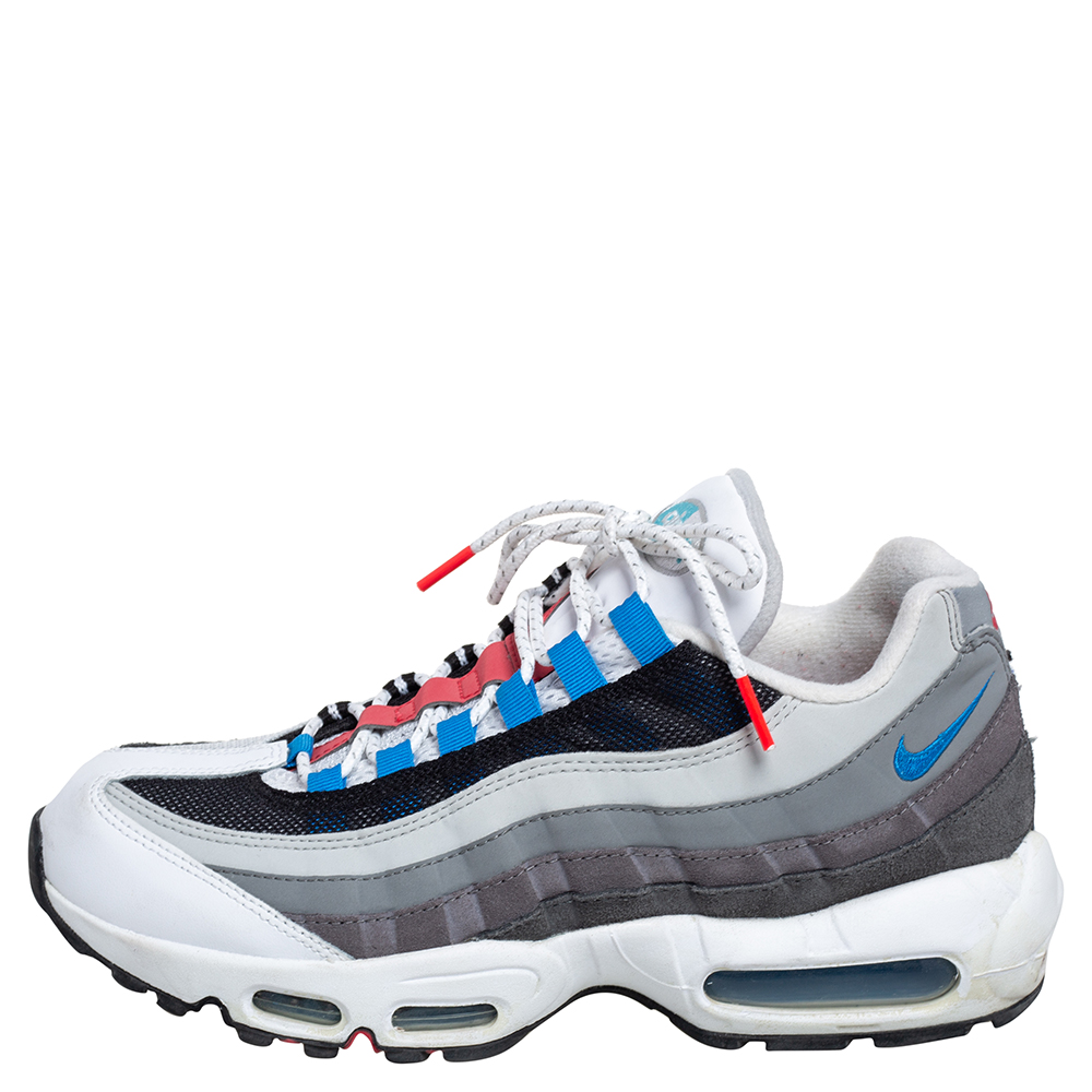 

Nike Air Max Multicolor Leather 95 Greedy Low Top Sneakers Size