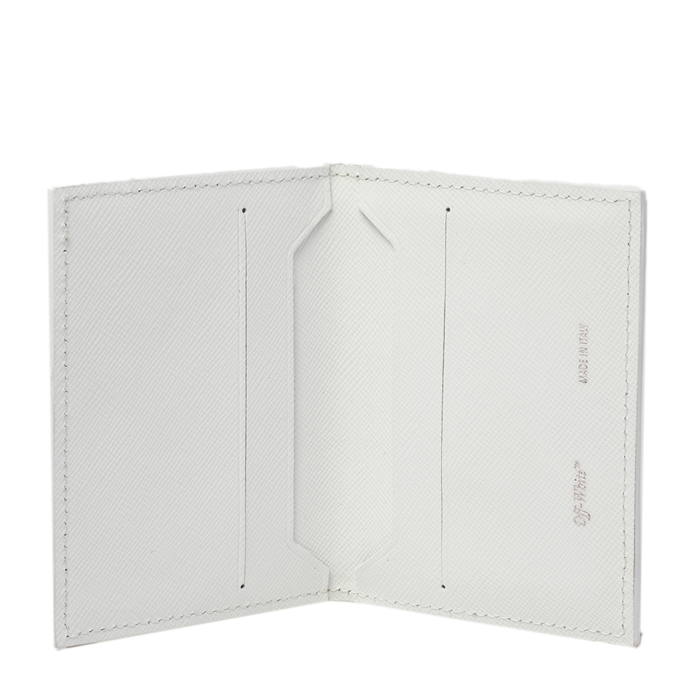 

Off-White White Leather Arrow Card Holder