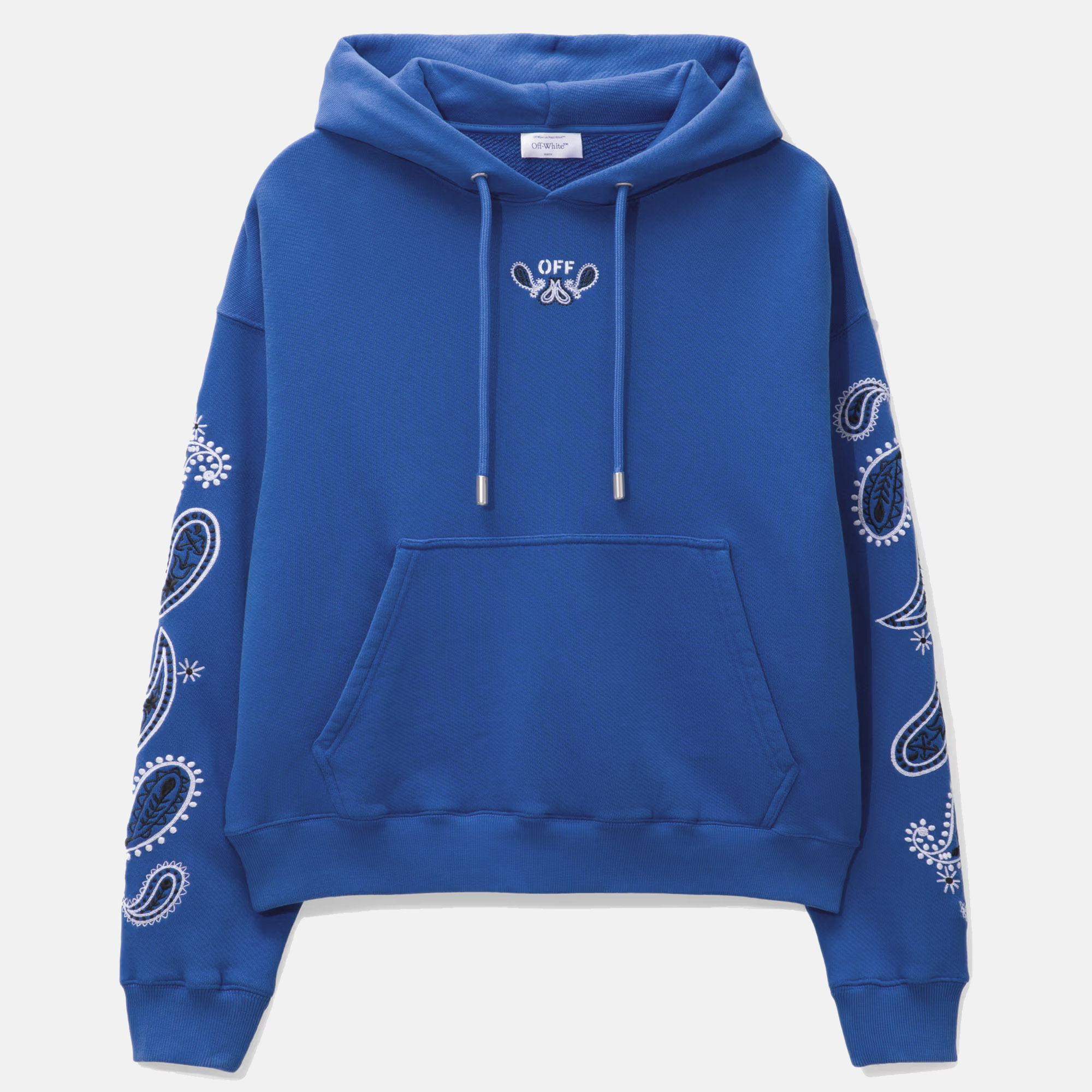 

Off-White Blue Bandana Art Cotton Hoodie XS