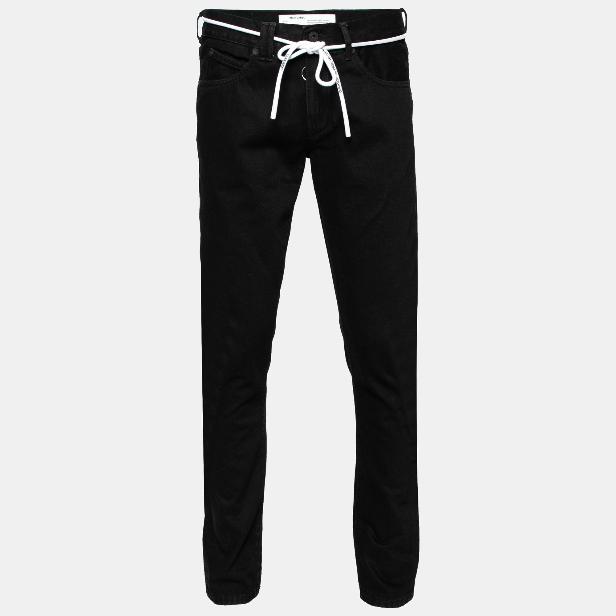 

Off-White Black Denim Arrow Printed Jeans
