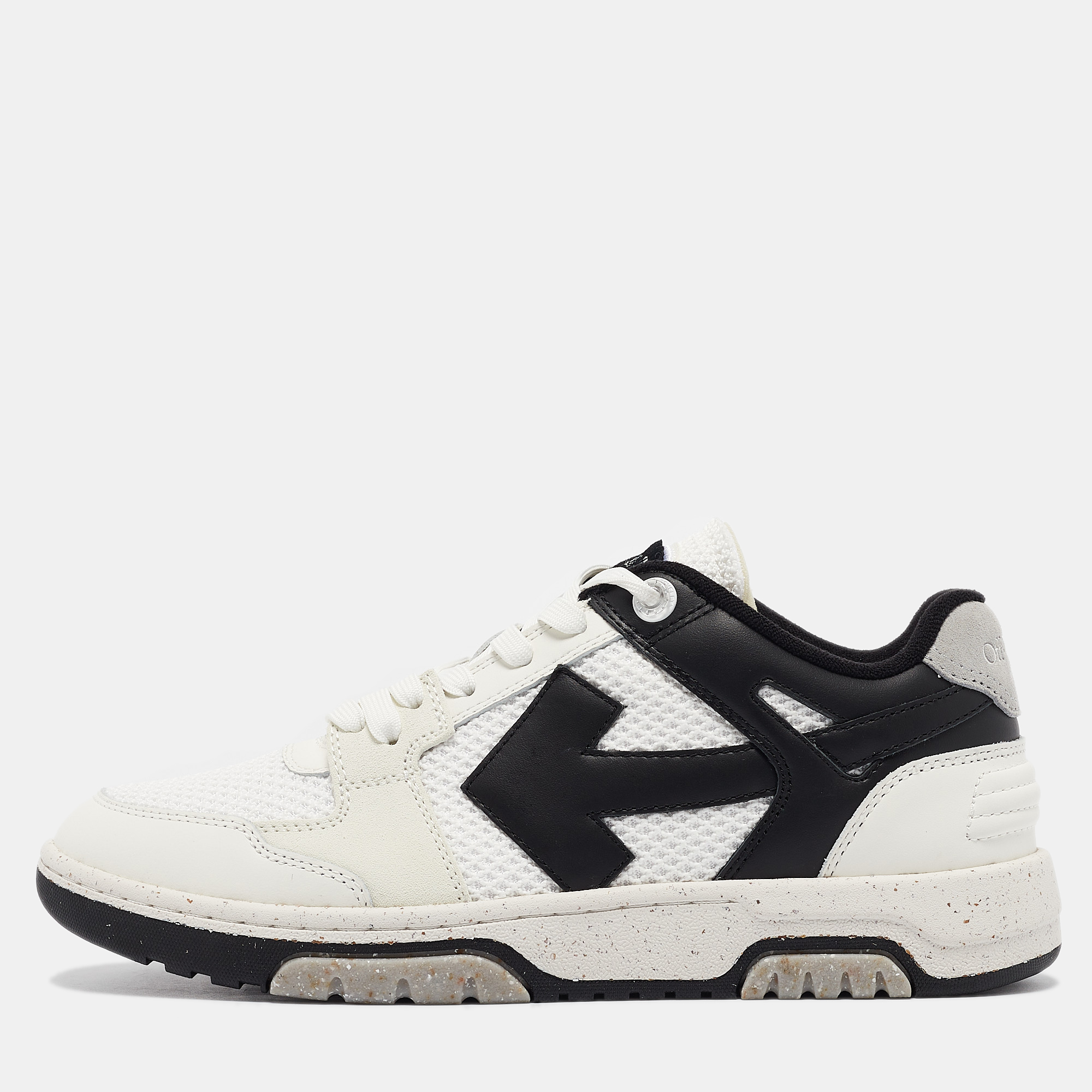 

Off-White Multicolor Leather and Mesh Out Of Office Sneakers Size