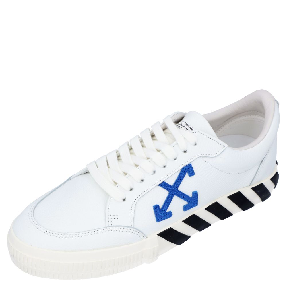 Pre-owned Off-white White Leather Vulc Low Sneakers Size Eu 40
