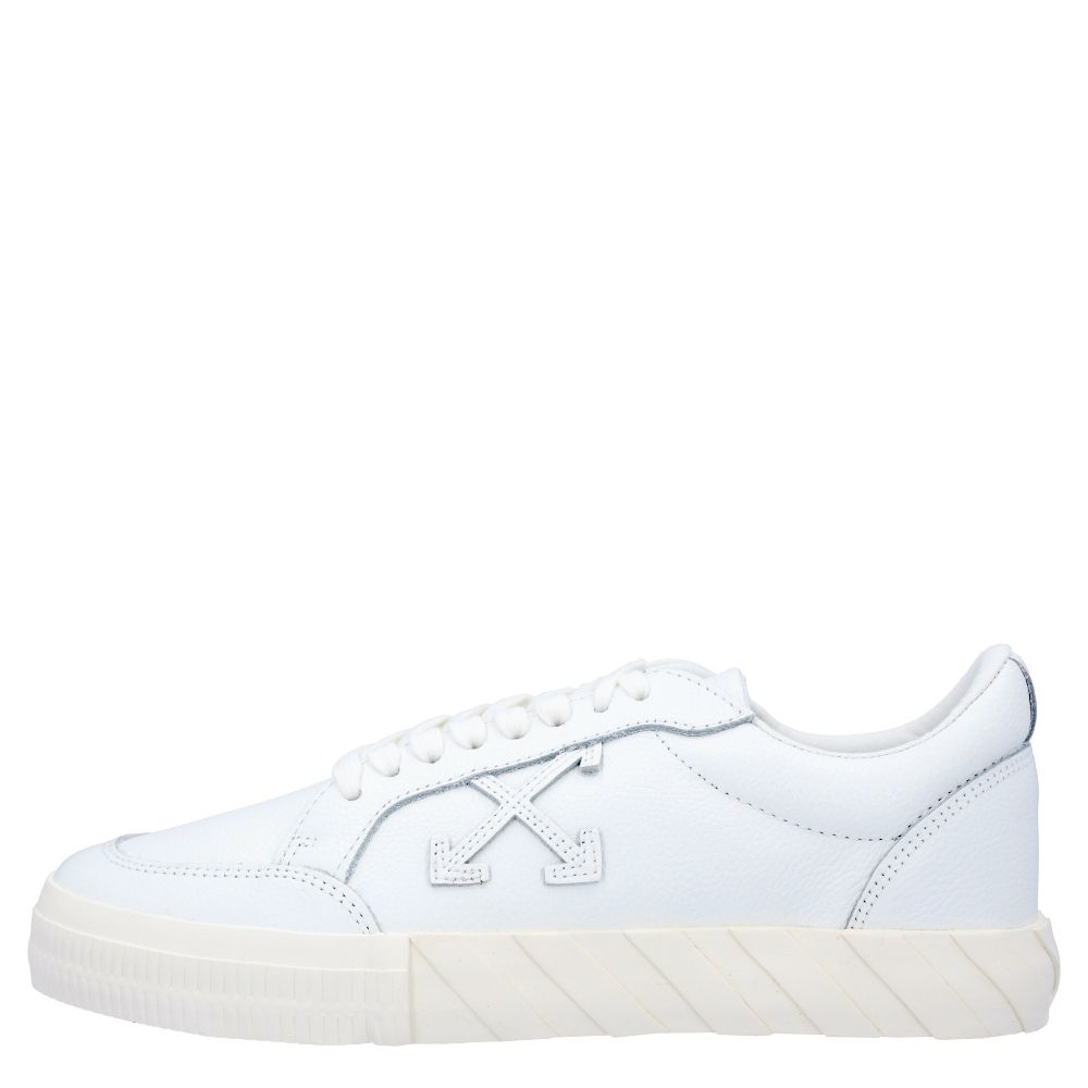 

Off-White White Leather Vulc Low Sneakers Size EU