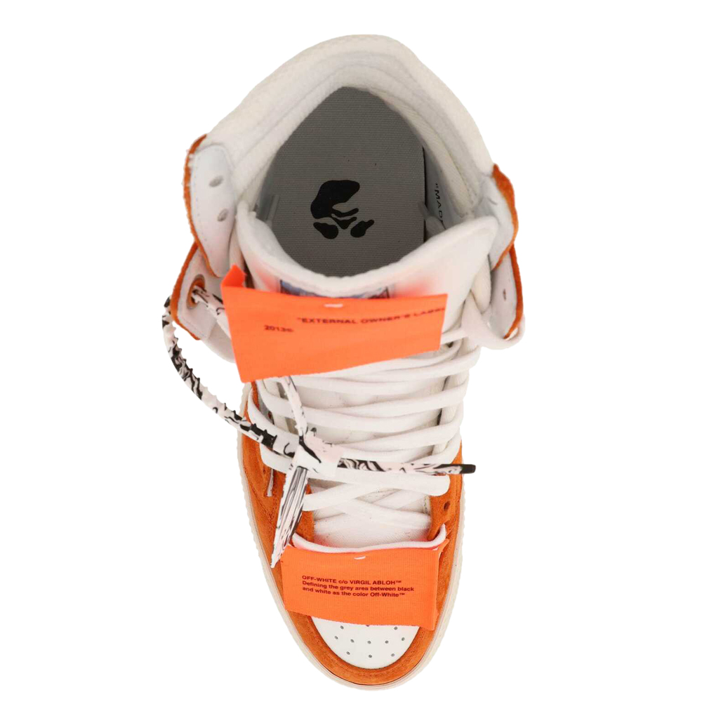 

Off-White White/Orange Suede and Leather Off-Court 3.0 Sneakers Size IT