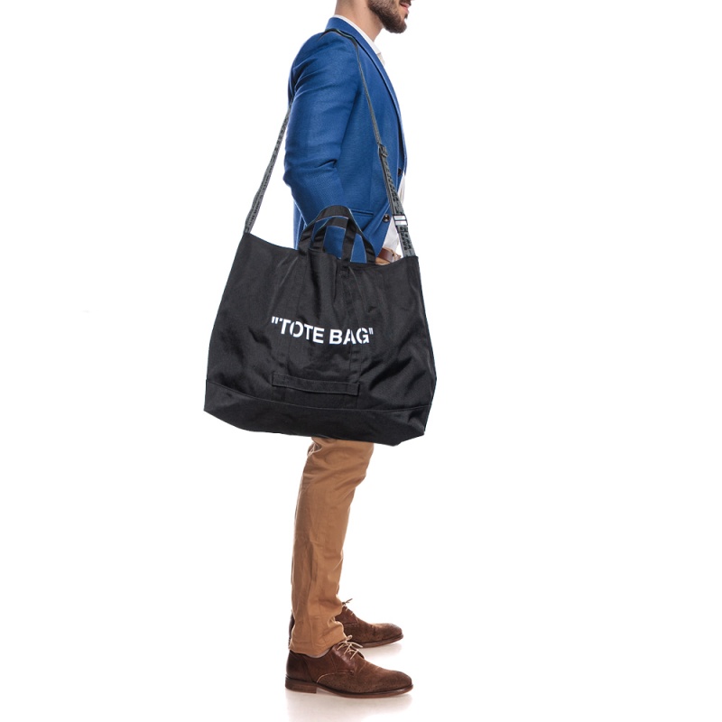 

Off-White Black Canvas Tote